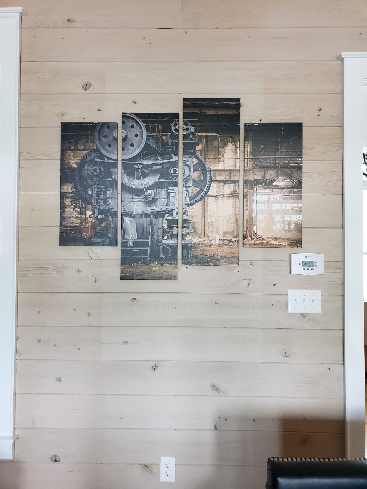 Steampunk Wall Art Industrial Picture Machine Old Factory Painting Print On Canvas The Picture for Living Room Home Modern Decoration customer photo 1