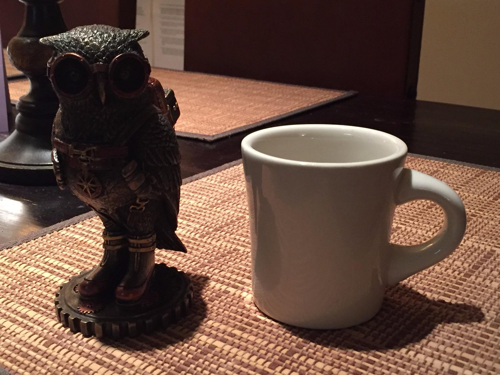 JFSM INC. Steampunk Owl Statue Figurine - 6 Inch Bronze Aviator Owl with Jetpack, Goggles & Gears - Decorative Resin Sculpture for Home Office Desk Decor customer photo 1