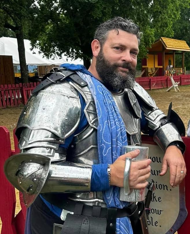 Medieval Knight Armor | Wearable Crusader Suit of Armor | 18 Gauge Steel | Full Suit of Armour with Crusader Helmet | For Reenactments & Role-Playing customer photo 1