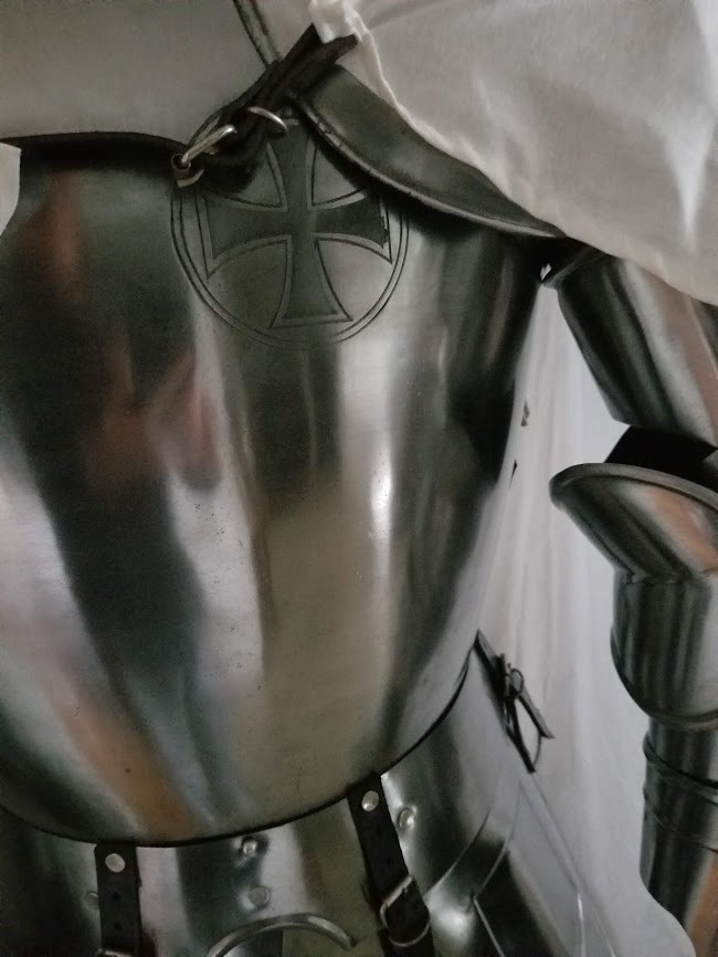 THOR INSTRUMENTS Medieval Wearable Knight CRUSADOR Full Suit of Armor Collectibles Armor Costume Medieval Knight Combat Armor SCA LARP Halloween Reenactment Full Body Rustic Vintage Home Decor Gifts customer photo 2