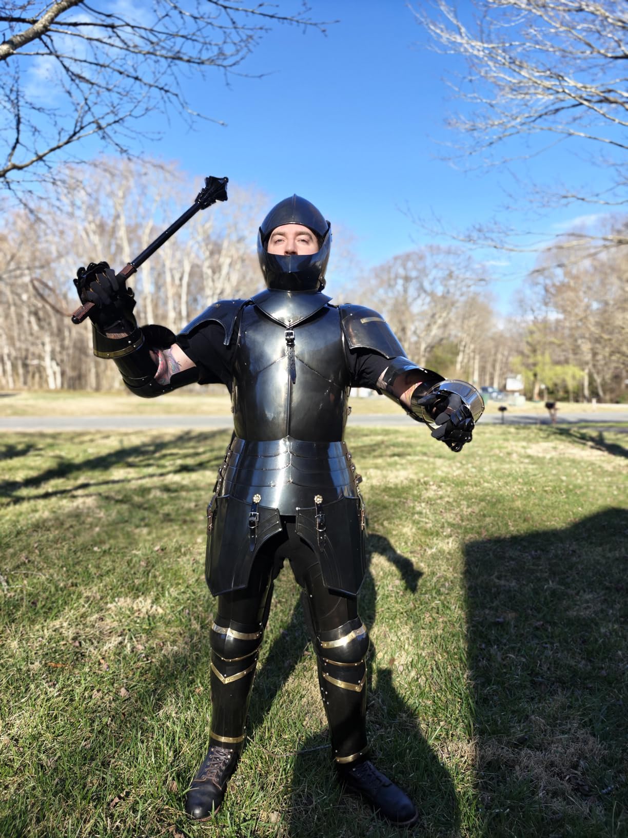 NauticalMart Medieval Knight Suit of Armor Combat Full Body Armour Wearable Handicraft Replica customer photo 2