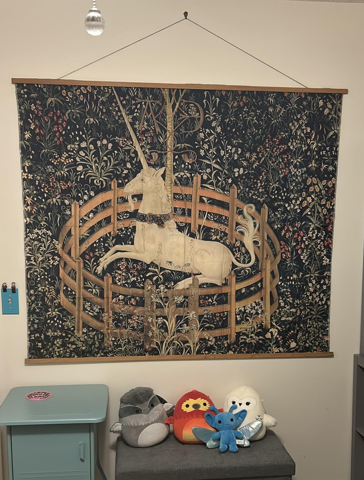 Semtomn Tapestry Wall Hanging, 60x80 Inches, Home Decor, Medieval Unicorn | Captivity Hunting Vintage Tapestries Mattress Tablecloth Curtain Print Wall Hanging for Living Room Bedroom Dorm customer photo 1