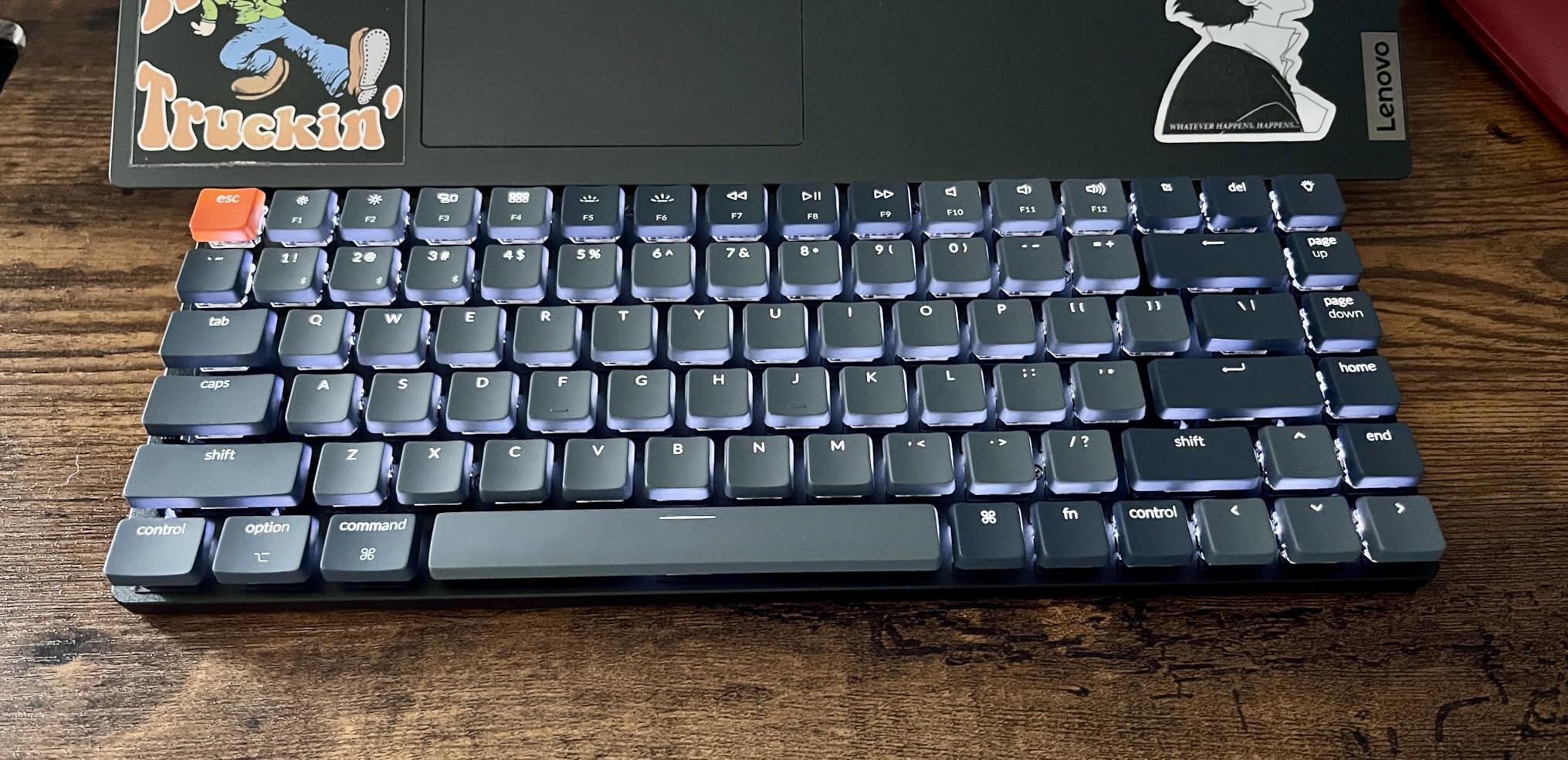 Keychron K3 Version 2 QMK 75% Wireless Low-Profile Mechanical Keyboard | Bluetooth 5.1 for 3 devices, USB-C wired, Keychron Launcher, White LED backlight, Brown switches, Compatible with Mac Windows customer photo 1