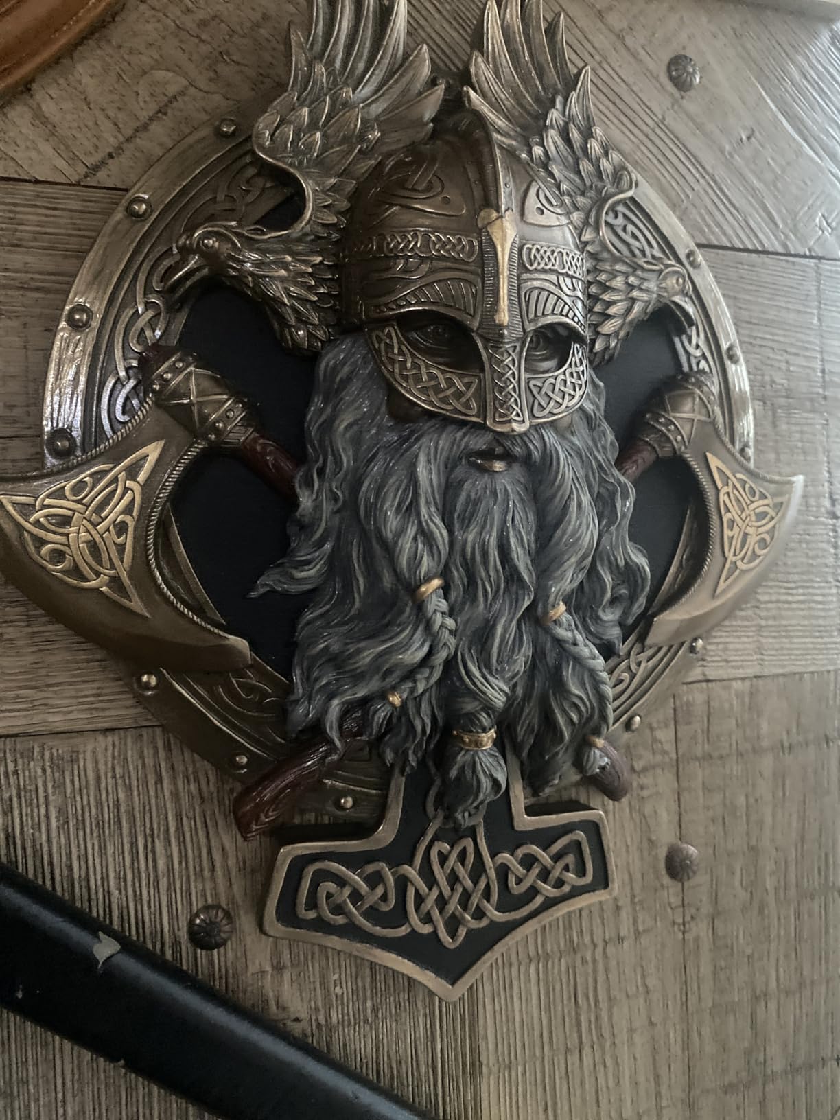 Veronese Design 10 5/8 Inches Viking Wall Plaque Valhalla Sculpture Cold Cast Resin Bronze Finish Nordic Home Decor customer photo 2