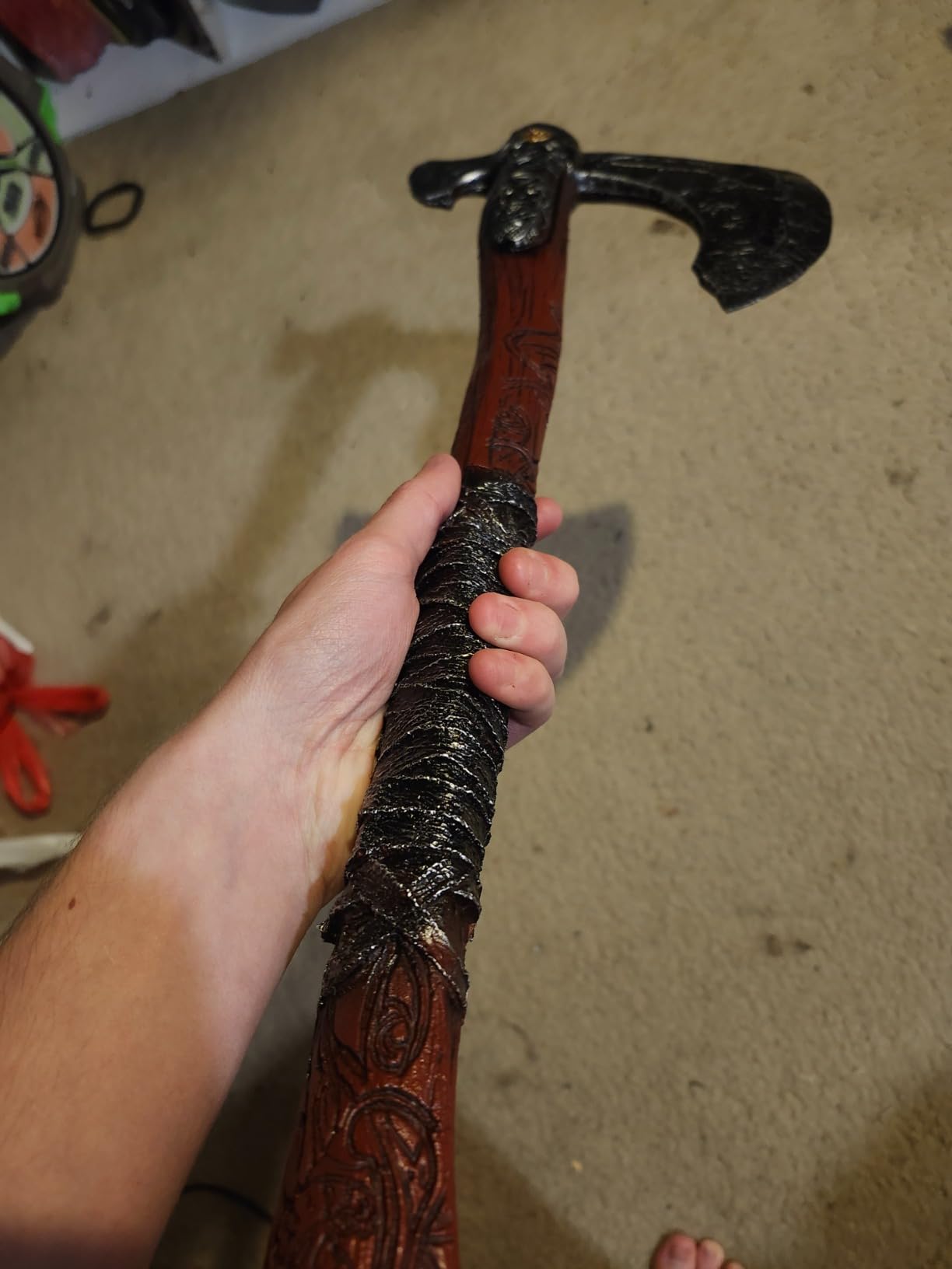 1:1 Replica PU Foam Hammer, Medieval Axes Costume Prop, Halloween Cosplay Weapons customer photo 1