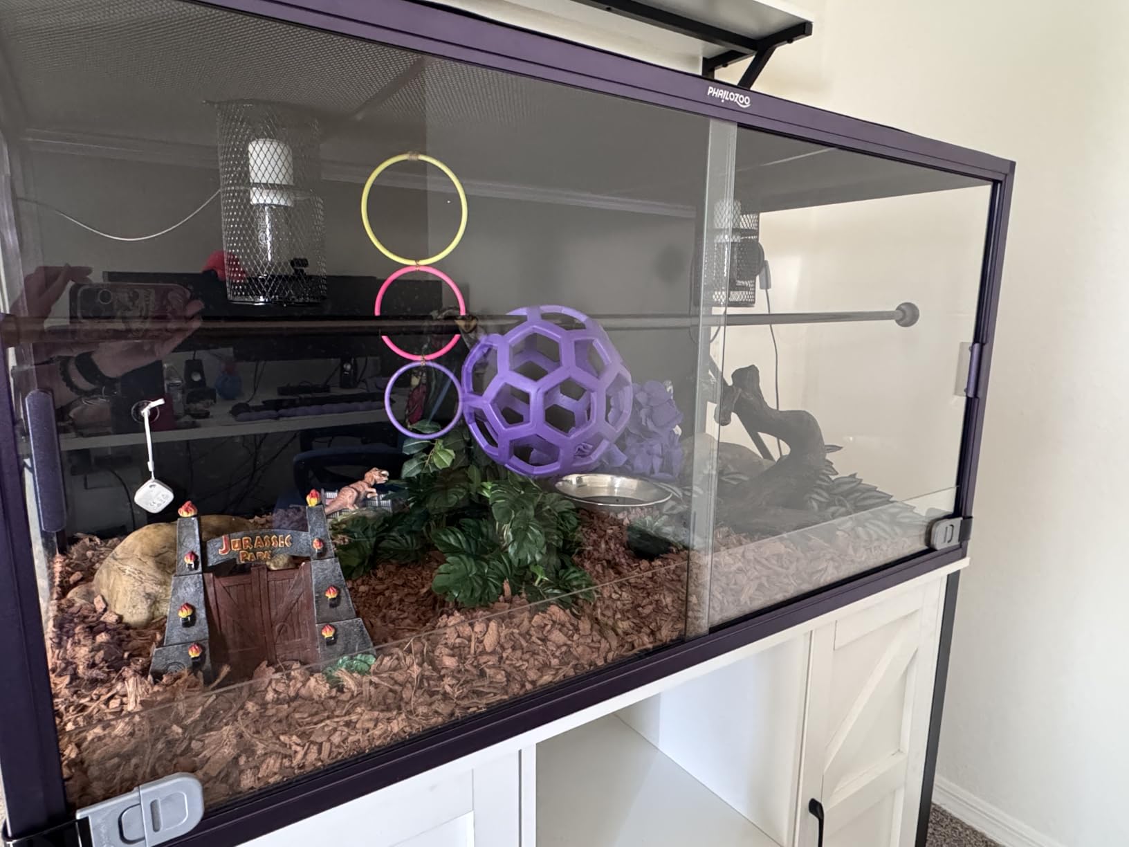 Phailozoo 120 Gallon Reptile Tank, Stackable 4x2x2 Reptile Enclosure customer photo 2