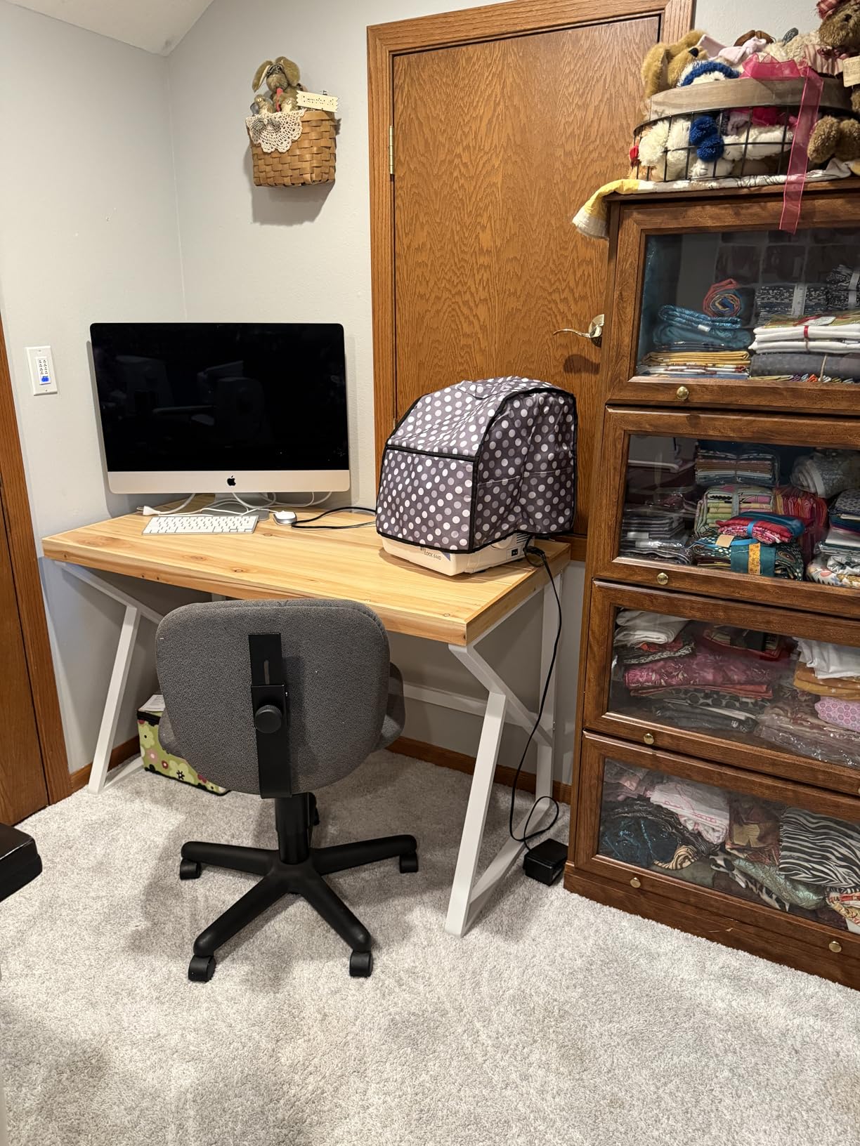 IBF Solid Real Wood Desk, Minimalist 60