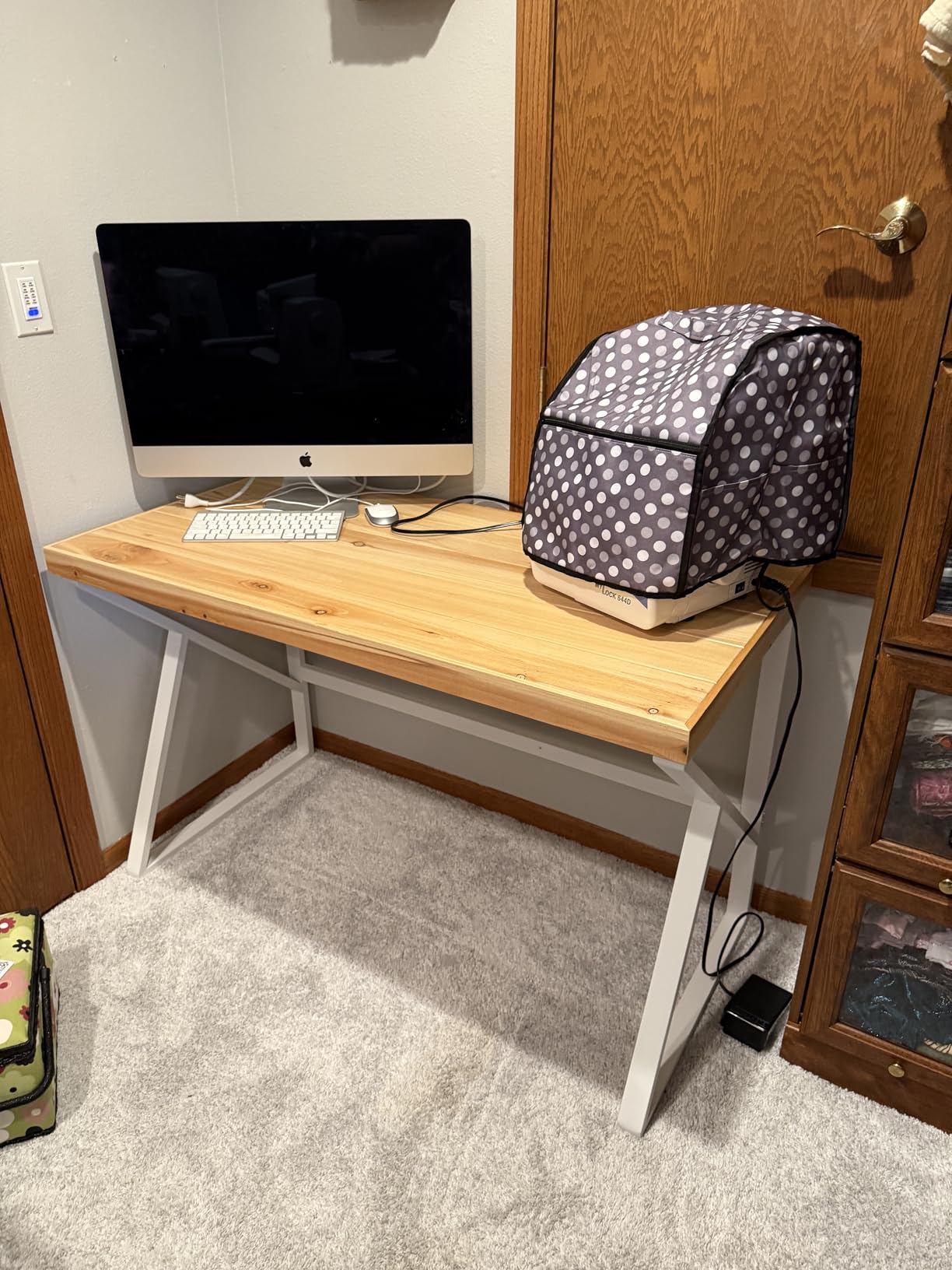 IBF Solid Real Wood Desk, Minimalist 60
