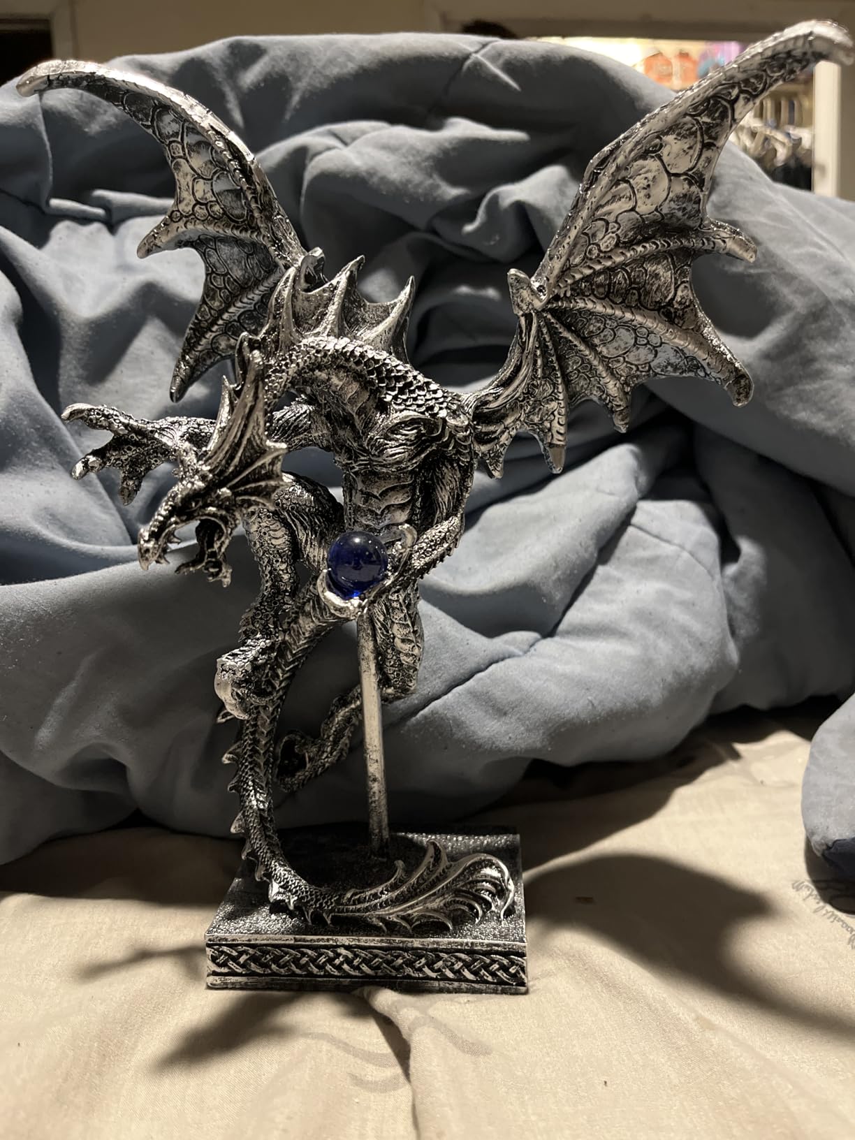 Dragon Statue Collectible Figurines Fantasy Sculpture Decor - 10.5