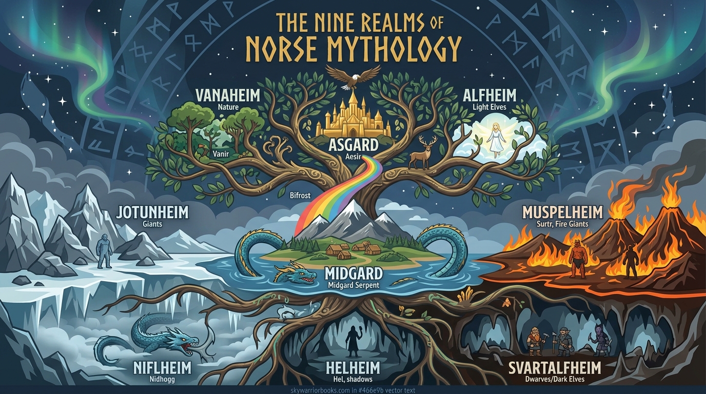 The Nine Realms of Norse Mythology (July 2026): Complete Guide