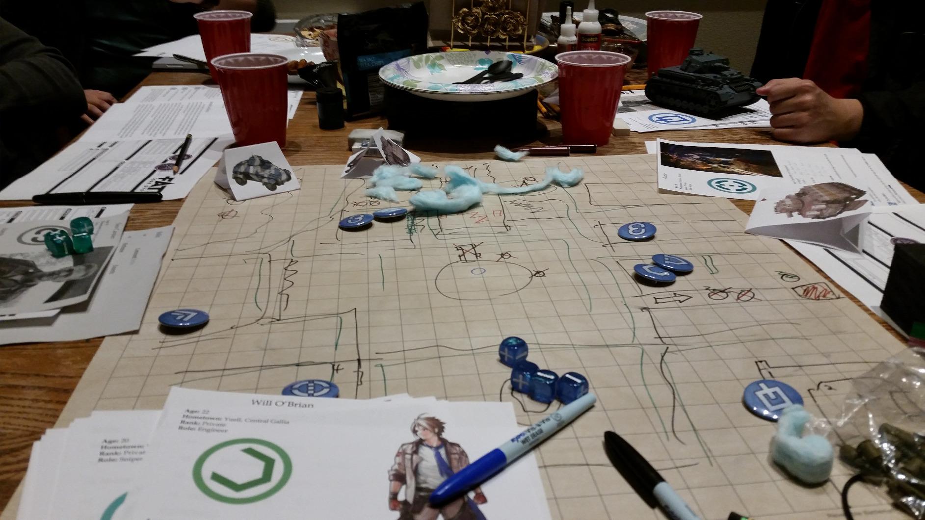 Chessex Role Playing Play Mat: Battlemat Double-Sided Reversible Mat for RPGs and Miniature Figure Games (26 in x 23 1/2 in) Squares/Hexes customer photo 2