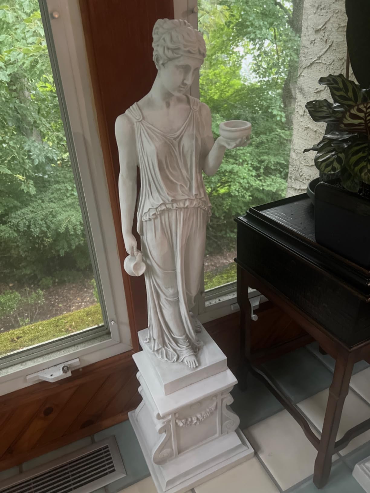 Design Toscano Hebe Greek Woman Patron of Youth Indoor/Outdoor Garden Statue, Large, 32 inches Tall, Antique Stone Finish customer photo 1