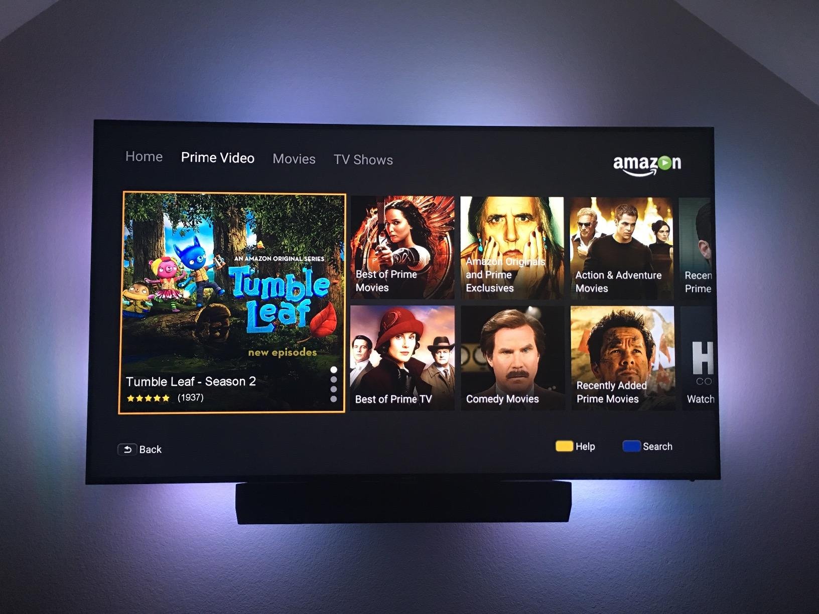 LEDGlow 4pc Million Color LED Home Theater TV Accent Bias Lighting Kit - (2) 15