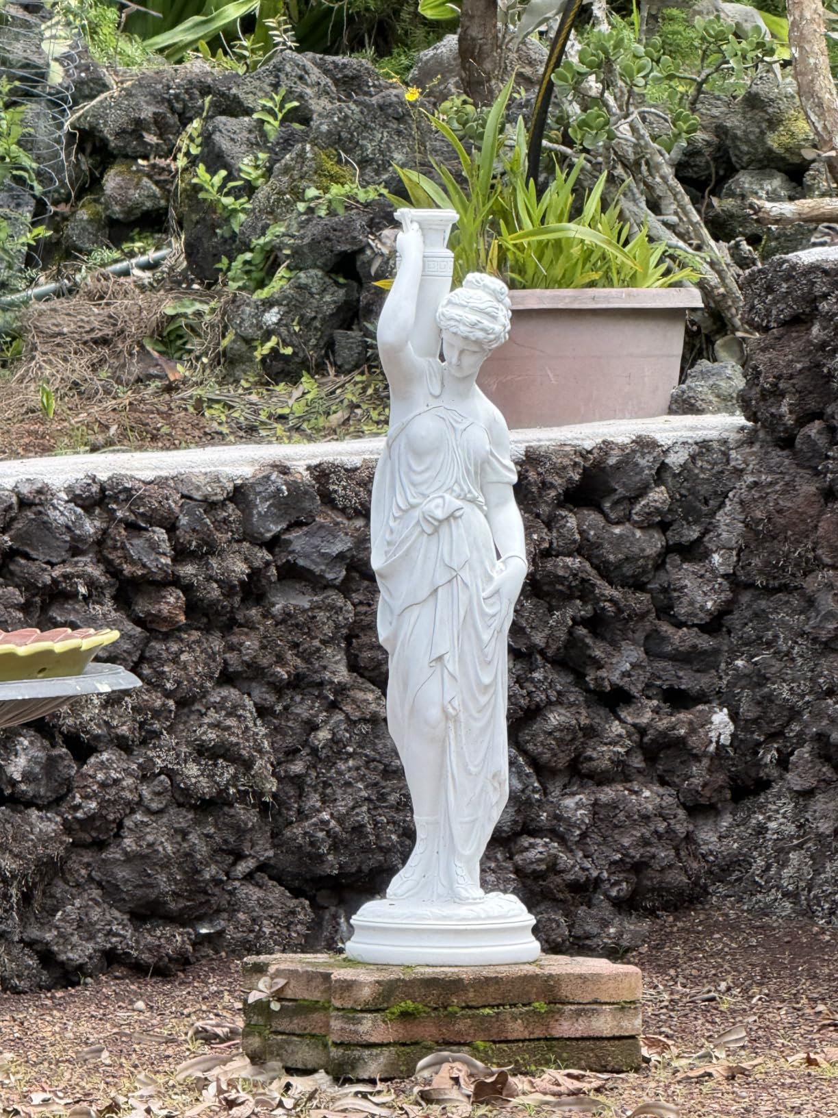 Design Toscano Dione the Divine Greek Water Woman Indoor/Outdoor Garden Statue, Medium, 22 inches tall, Cast Stone Resin, Antique Stone Finish customer photo 1
