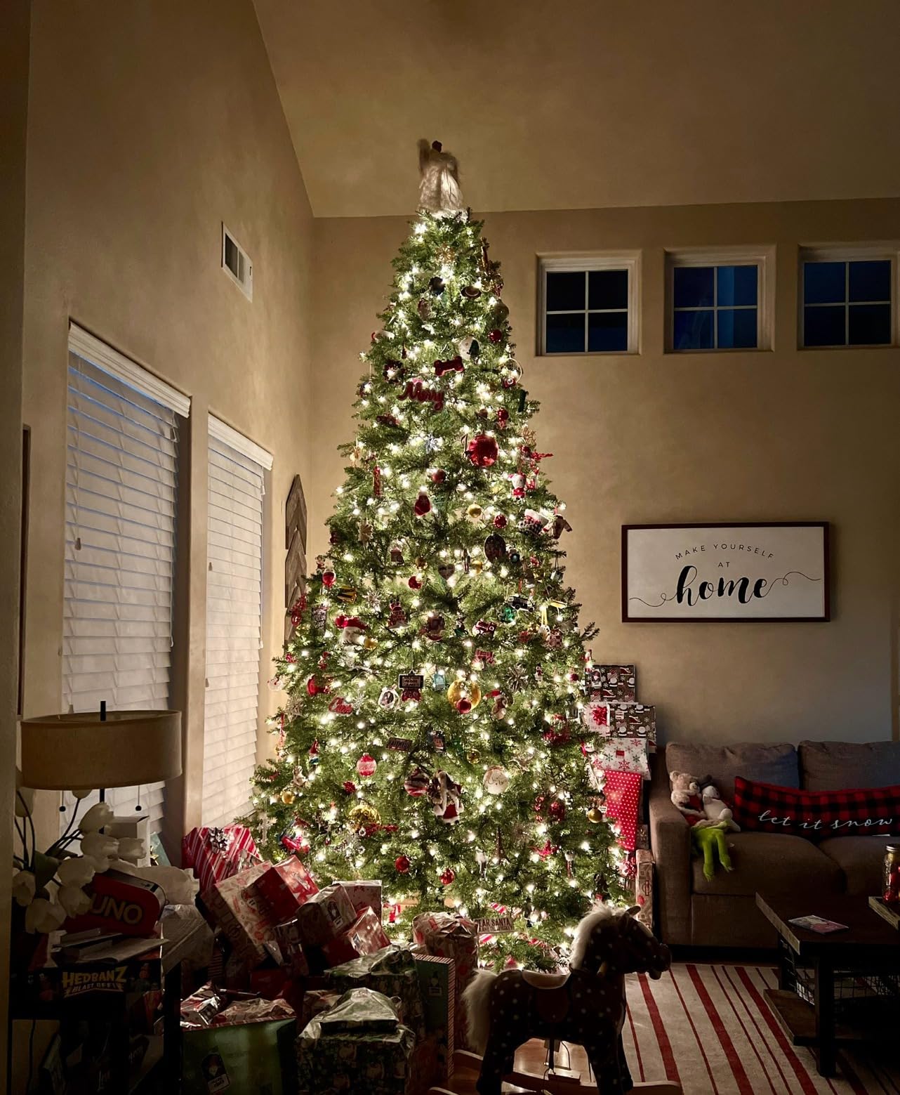 National Tree Company 6.5 ft Pre-Lit Dunhill Fir Artificial Christmas Tree with 650 Warm White LED Lights, 1,838 Tips, Includes Stand customer photo 2