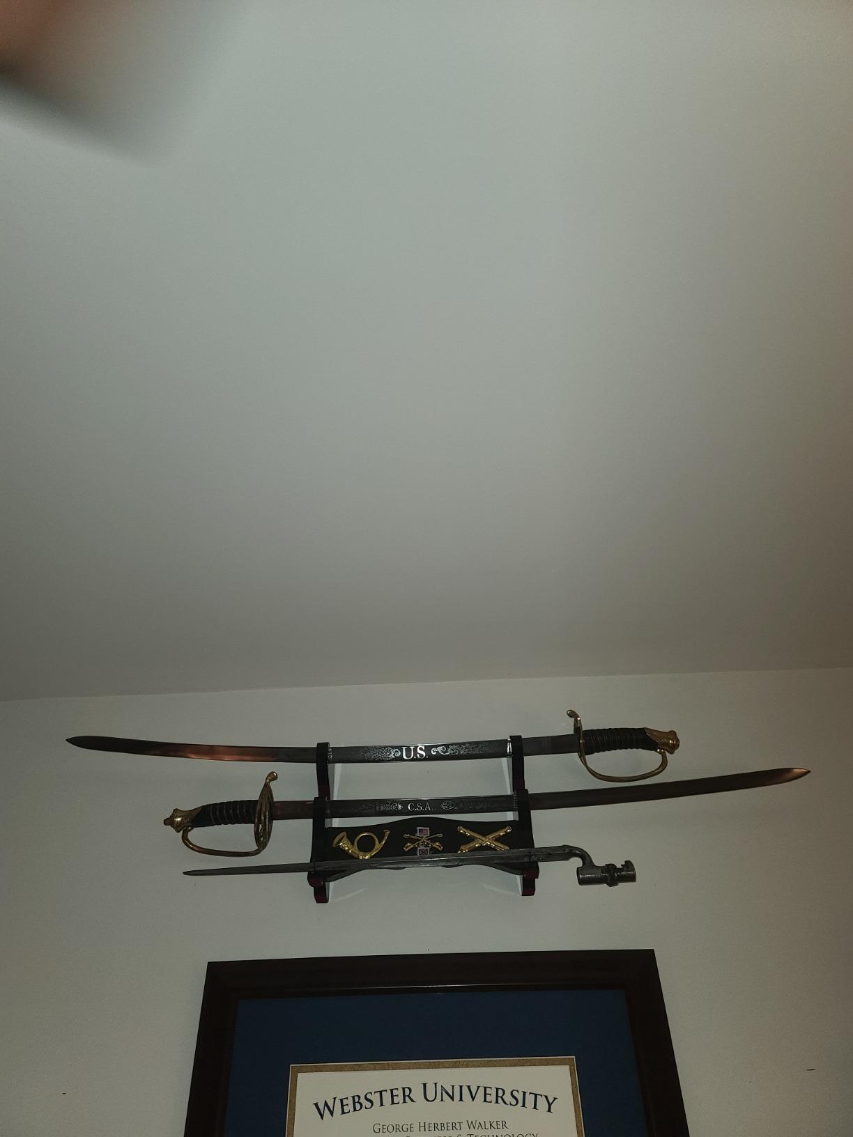 Armory Replicas - Commemorative Replica US Calvary Officer Saber - Forged Carbon Steel Decorative Collectible Engraved Civil War Sword w/Metal Scabbard customer photo 2