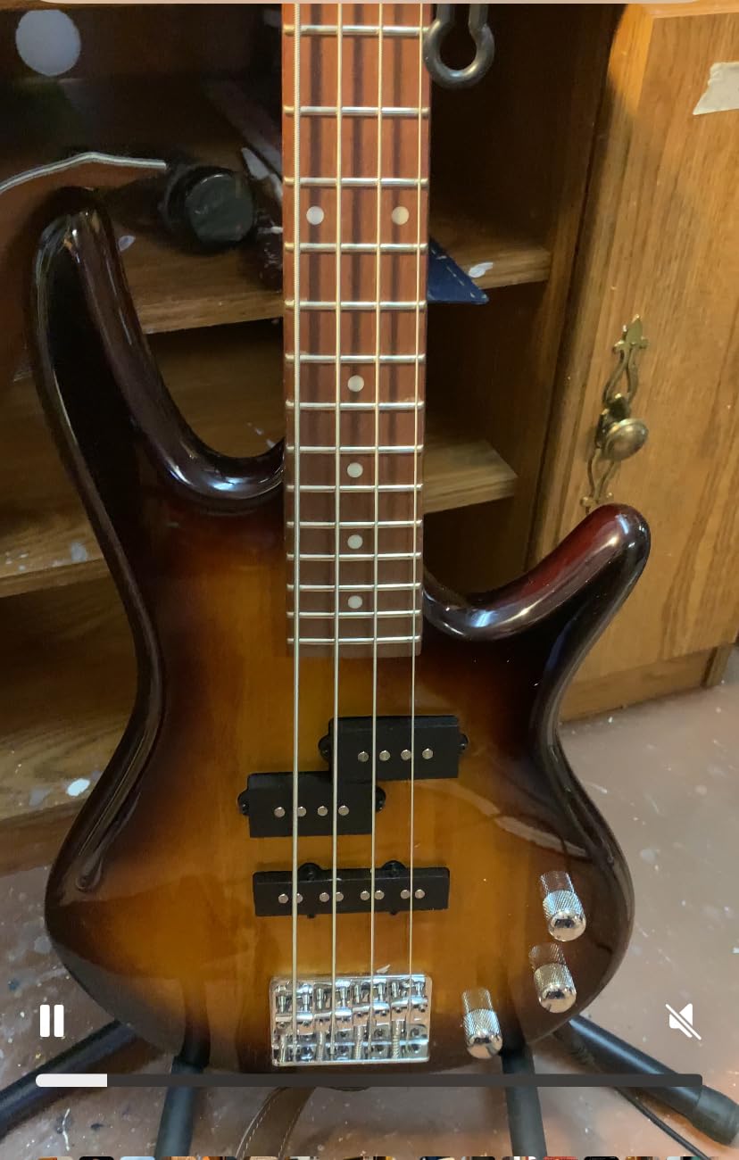 Ibanez GSRM20BWNF MiKro - Walnut Flat Short Scale 4-String Electric Bass Guitar customer photo 2