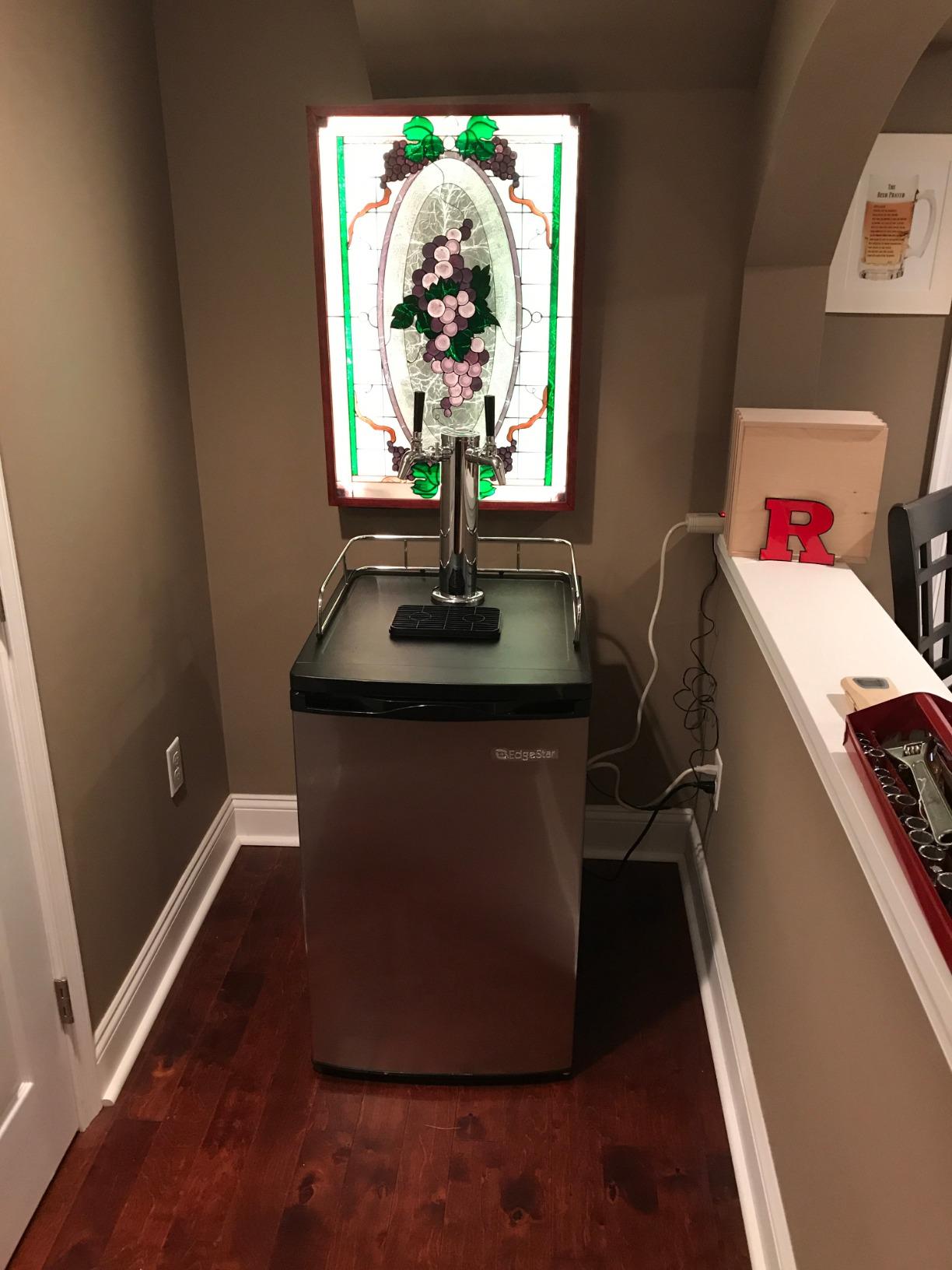 EdgeStar BR2001SS Ultra Low Temp Stainless Steel Refrigerator for Kegerator Conversion | Freestanding Only, Stores one standard 1/2 barrel, pony or two 1/6th or Cornelius corny kegs Ultra Low Temp, Stainless Steel customer photo 2