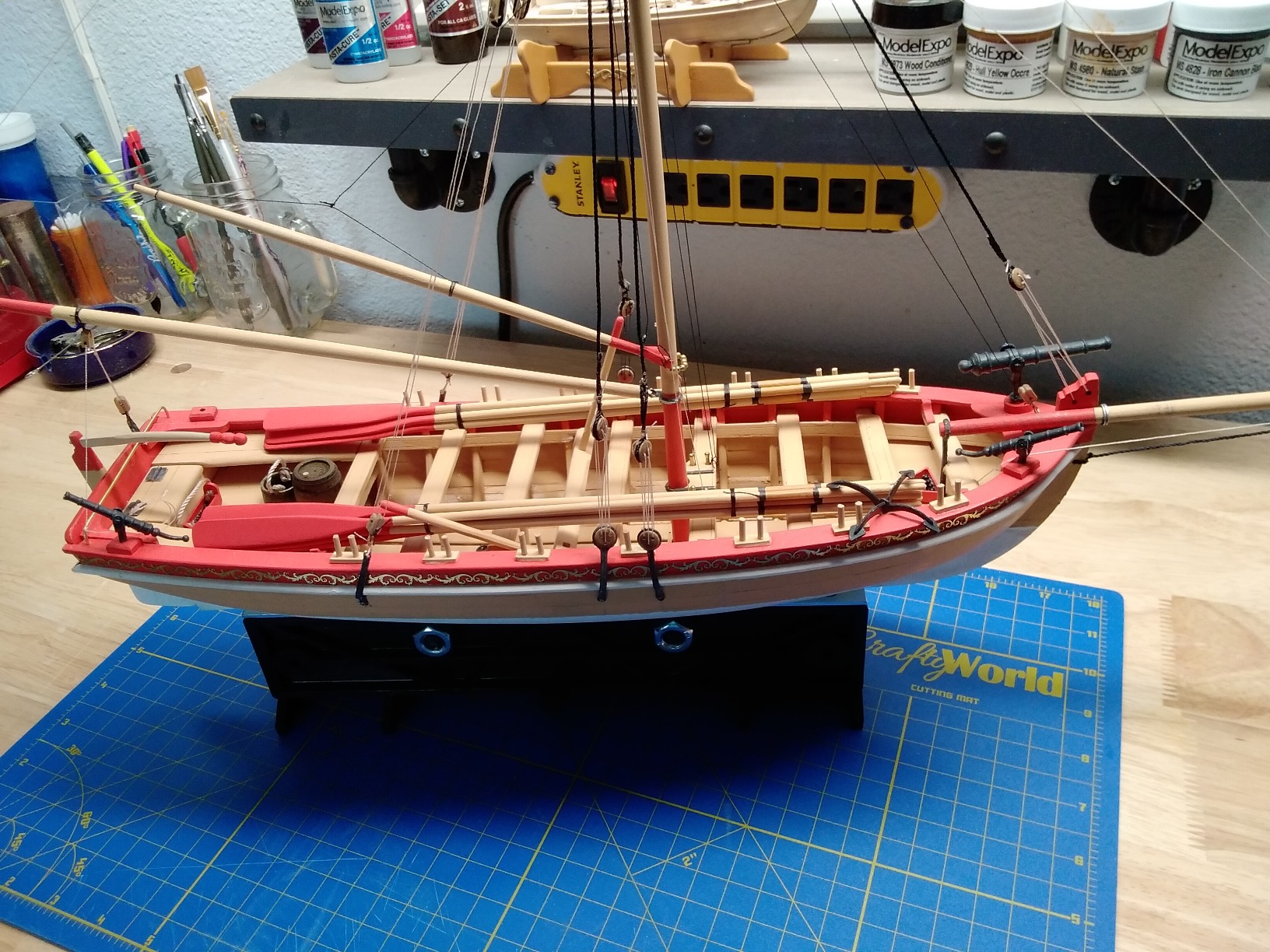 Model Shipways 18th Century Longboat Wood Model Kit 1:48 - True Plank-on-Frame - Model Boat Kit for Adults to Build customer photo 3