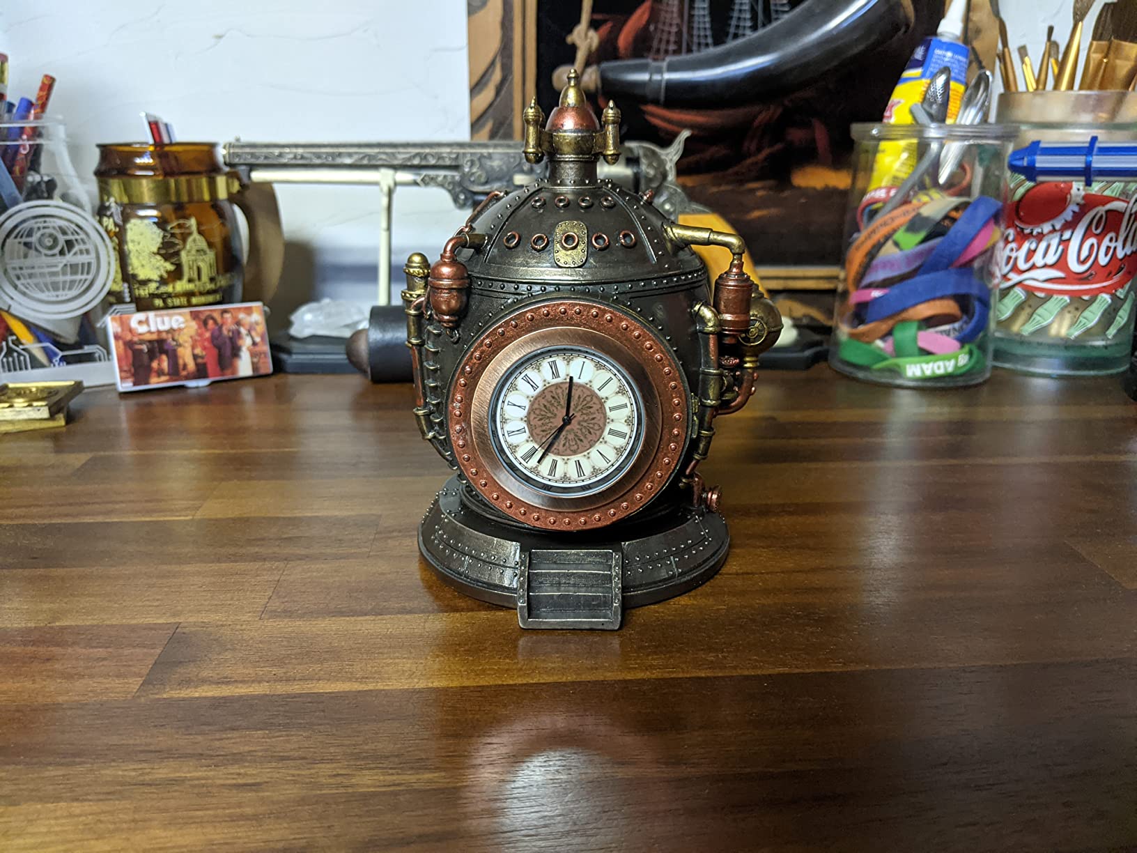Steampunk Time Machine Clock & Trinket Box Statue customer photo 1