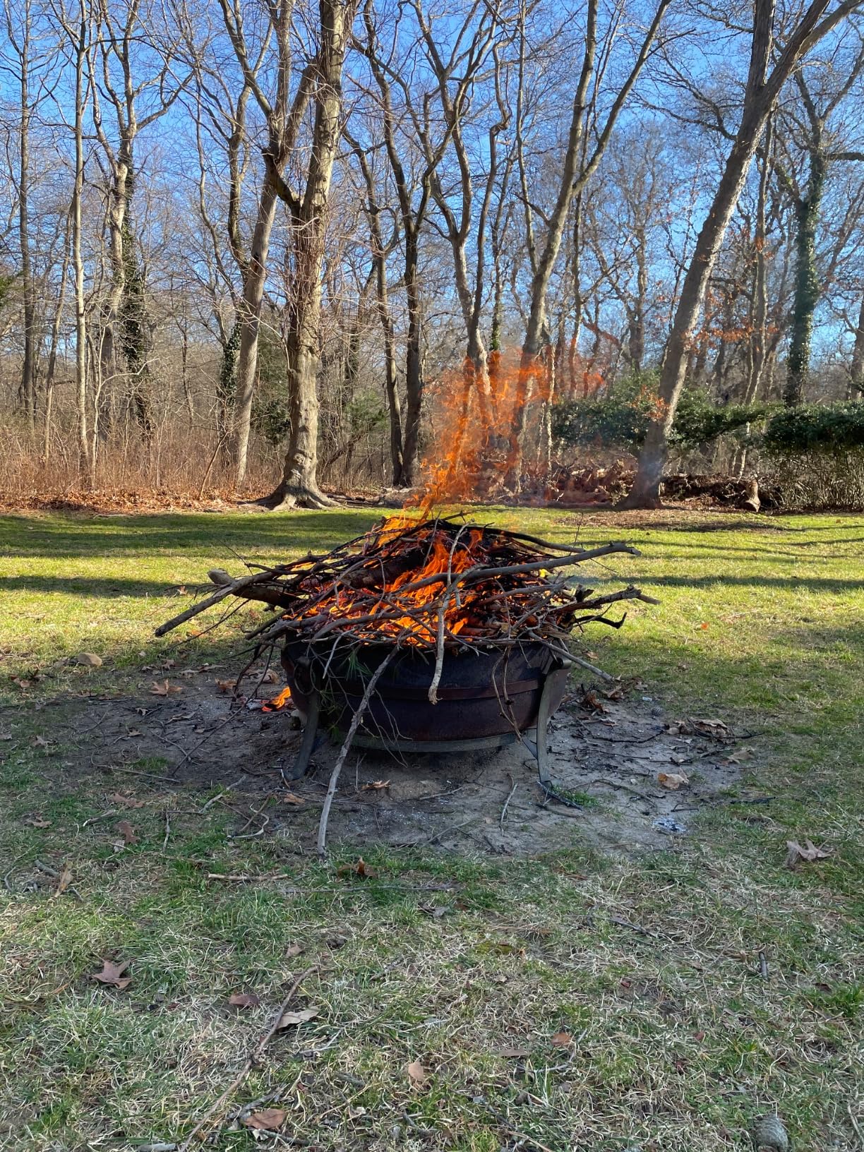 Sunnydaze 34-Inch Steel Large Fire Pit for Outside - Wood-Burning Fire Pit Bowl for Outdoors with Spark Screen, Log Poker, and Grate customer photo 2