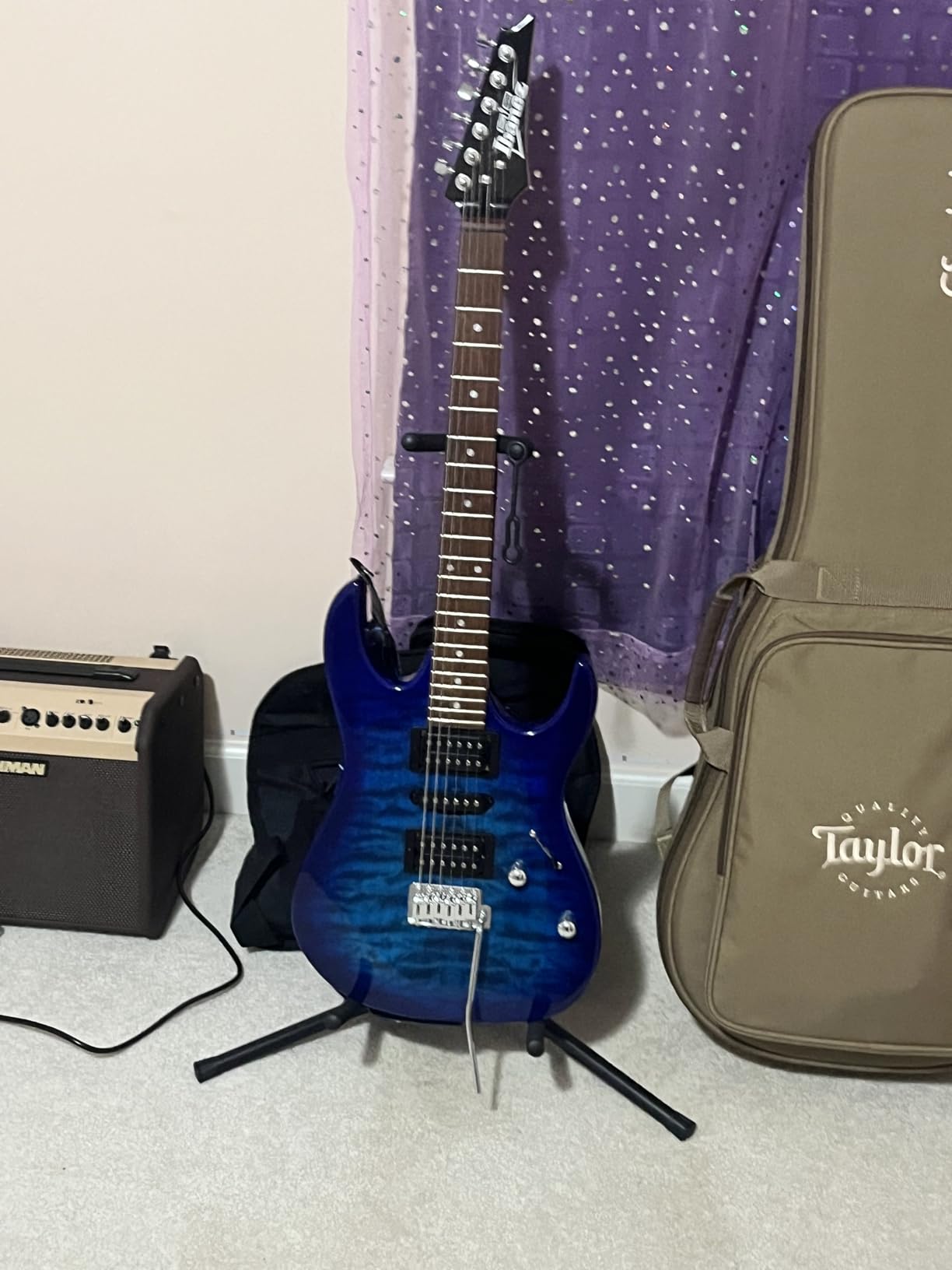 Ibanez GIO Series GRX70QA - Transparent Emerald Burst customer photo 1