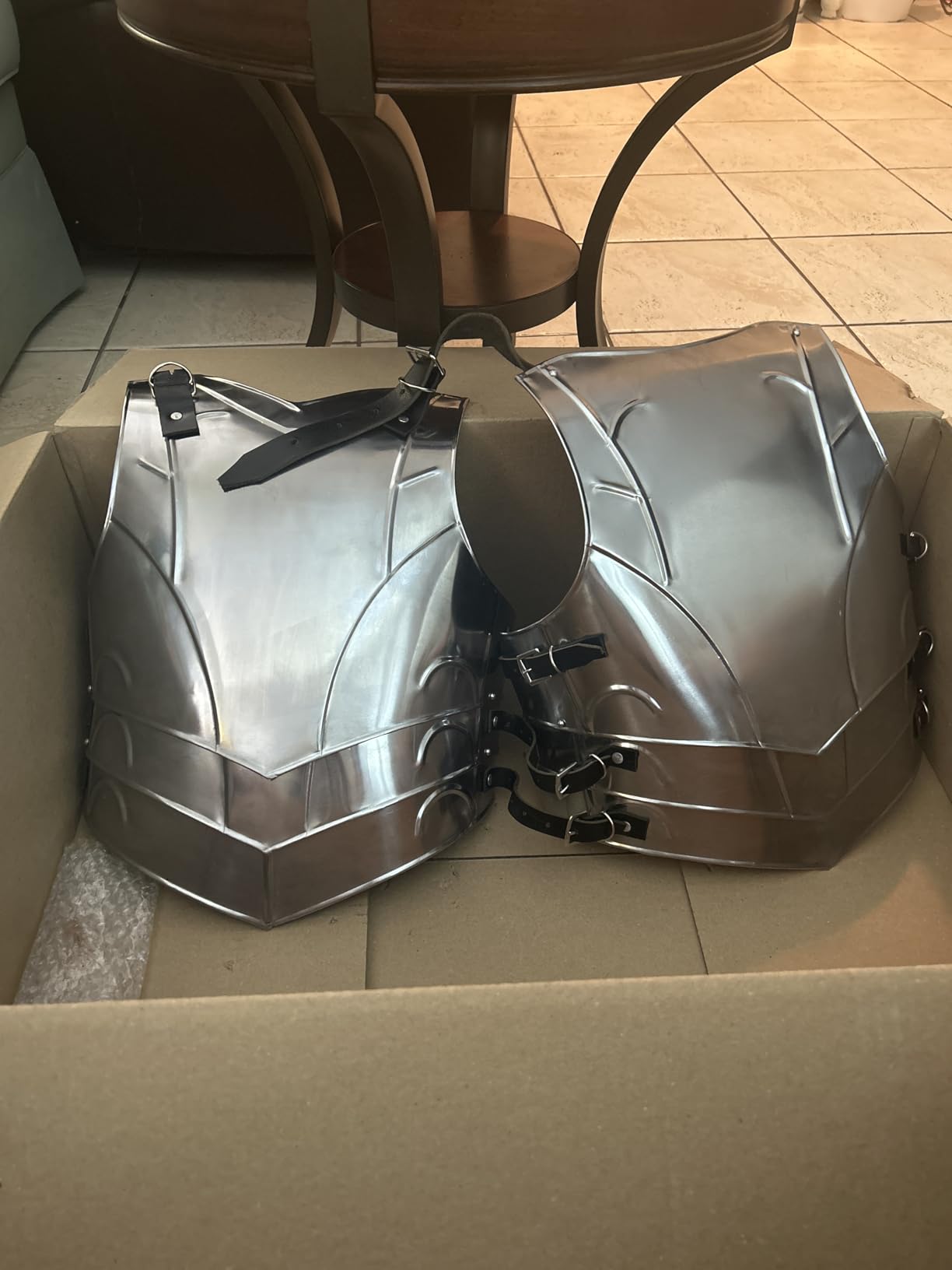 LARP Medieval Steel Armor Full Cuirass Breastplate and Back Plate LARP and Cosplay for Authentic Historical Reenactments Armor customer photo 2