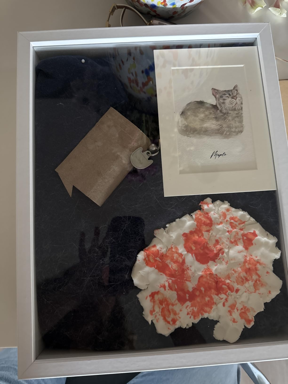 Americanflat 11x14 Shadow Box Frame with Shatter-Resistant Glass - Silhouette Collection - Large Shadow Box Display Case for Tabletop and Wall Display - Black with Soft Felt Back customer photo 1