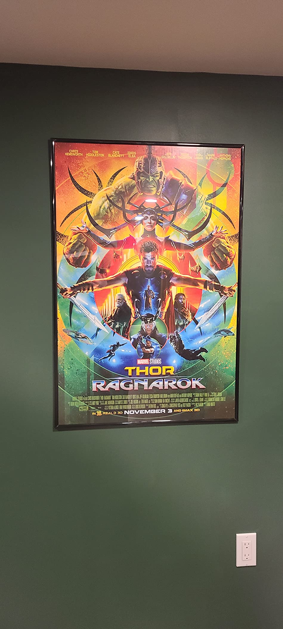 CINEMAFLIX Thor Ragnarok Poster 24x36 inches Thor Loki Hela Valkyrie Hulk customer photo 2