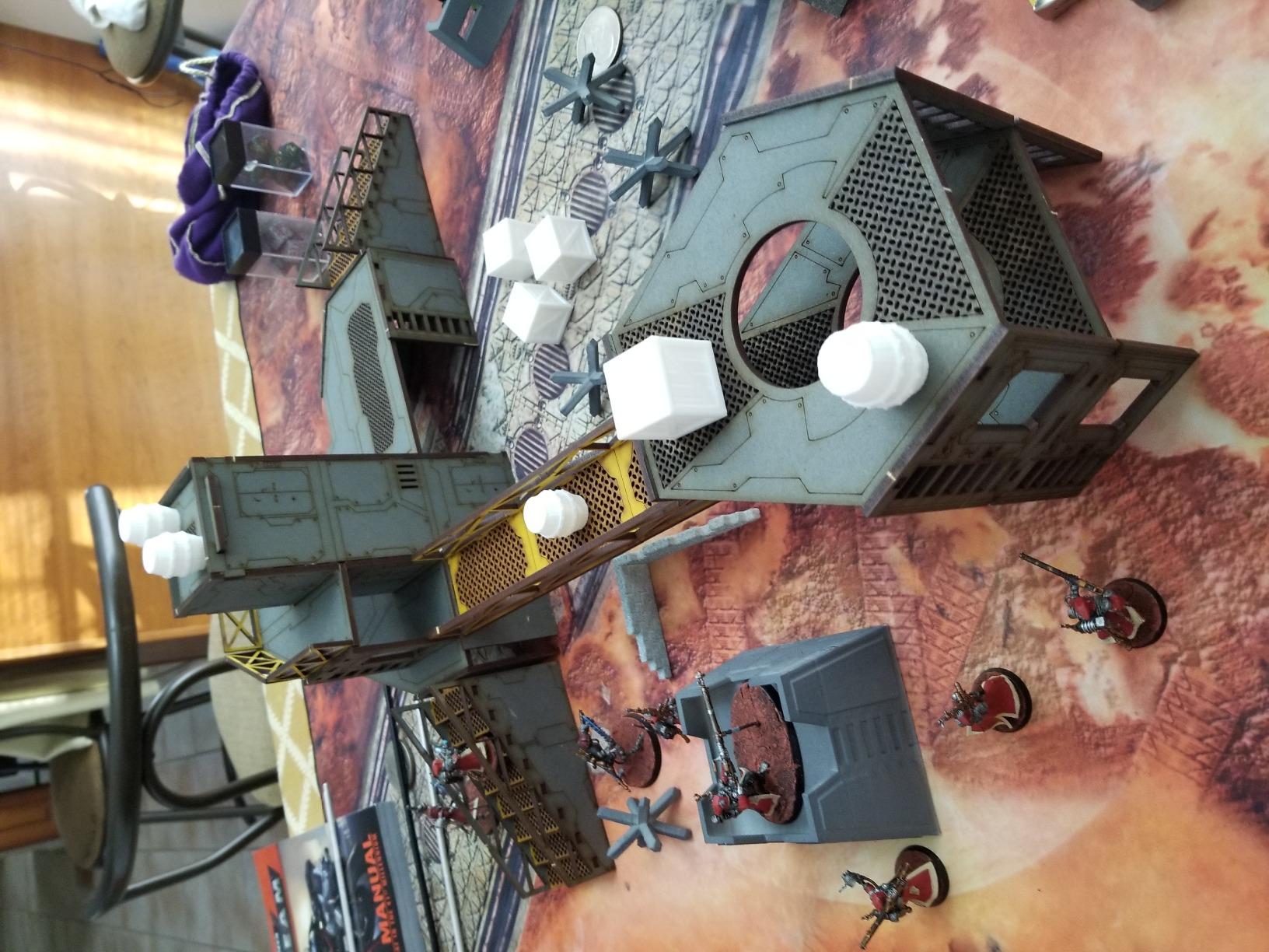 War World Gaming Industry of War Multi-Level Elevator Tower - Pre-Painted - Wargaming 28mm Terrain Model Diorama Scenery Sci-Fi Battle Tabletop Warfare Destroyed Wargame customer photo 1