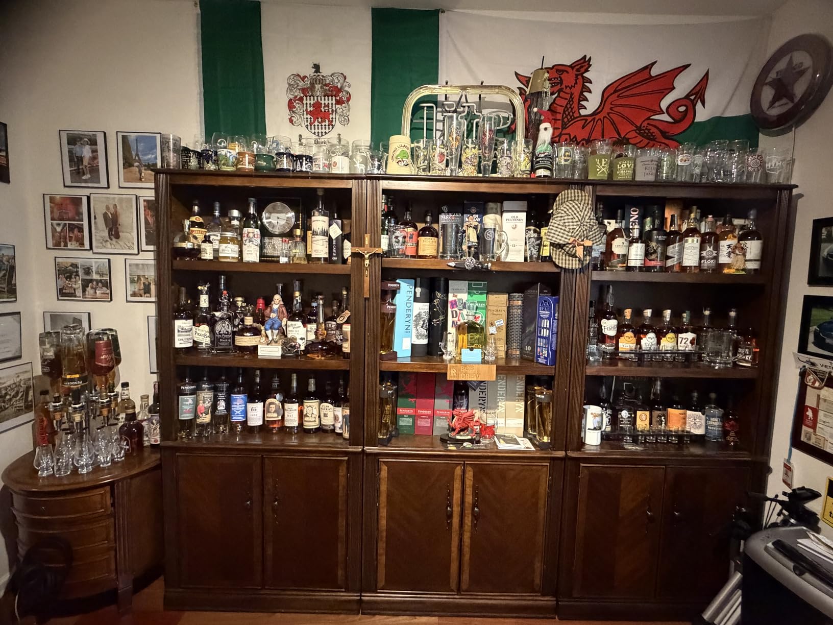 Godinger 6 Bottle Liquor Dispenser, Revolving Whiskey Bottle Dispenser Holder customer photo 1