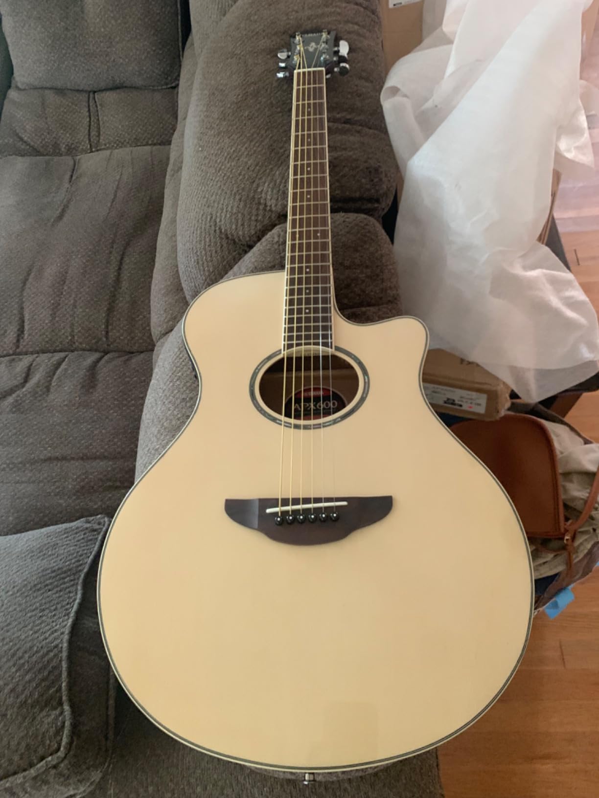 Yamaha APX600 Thin Body Acoustic-Electric Guitar, Oriental Blue Burst - Compact Body, Built-in Pickup System customer photo 1