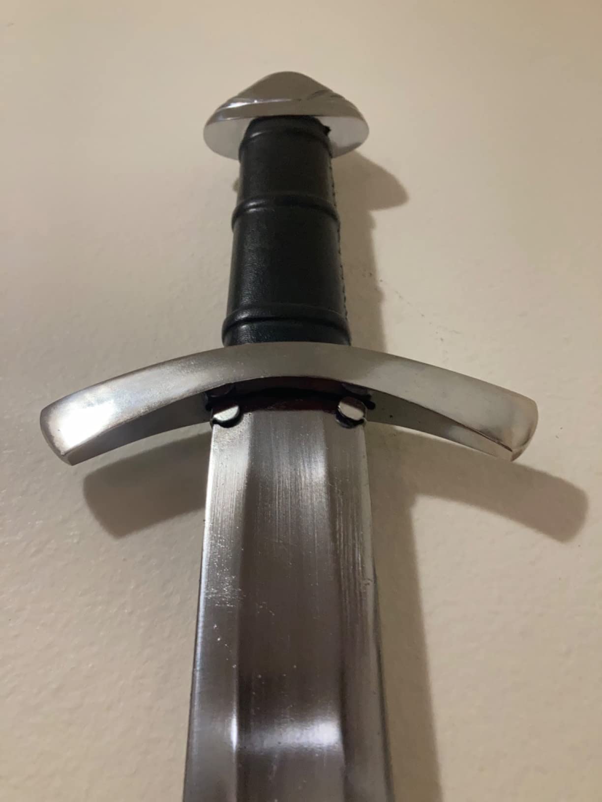 Battle Ready Carbon Steel Viking Sword with Custom Leather Scabbard customer photo 2