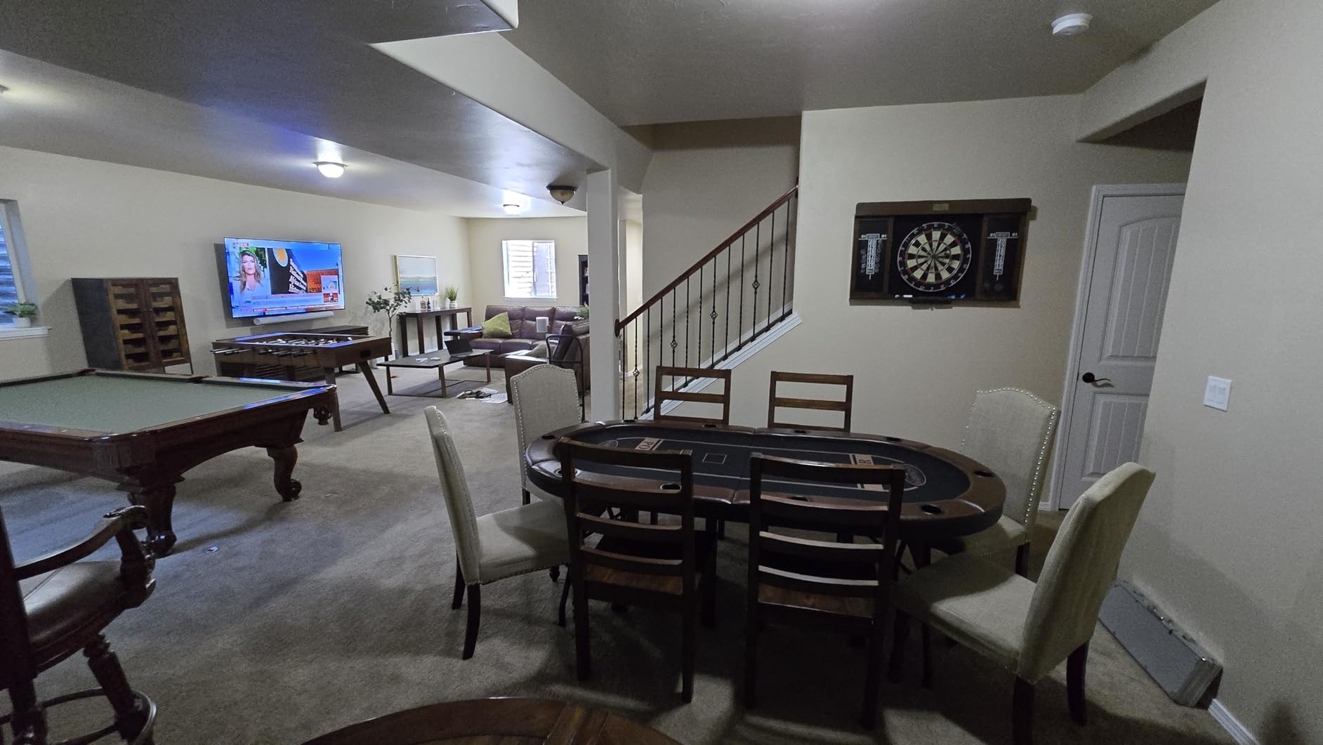 Barrington Poker Multiple Styles Folding Poker Table & Poker Table Top/Dining Table Collection, Durable Padded Rail Tables with Felt Playing Surface, Perfect for Texas Hold'em Games customer photo 2