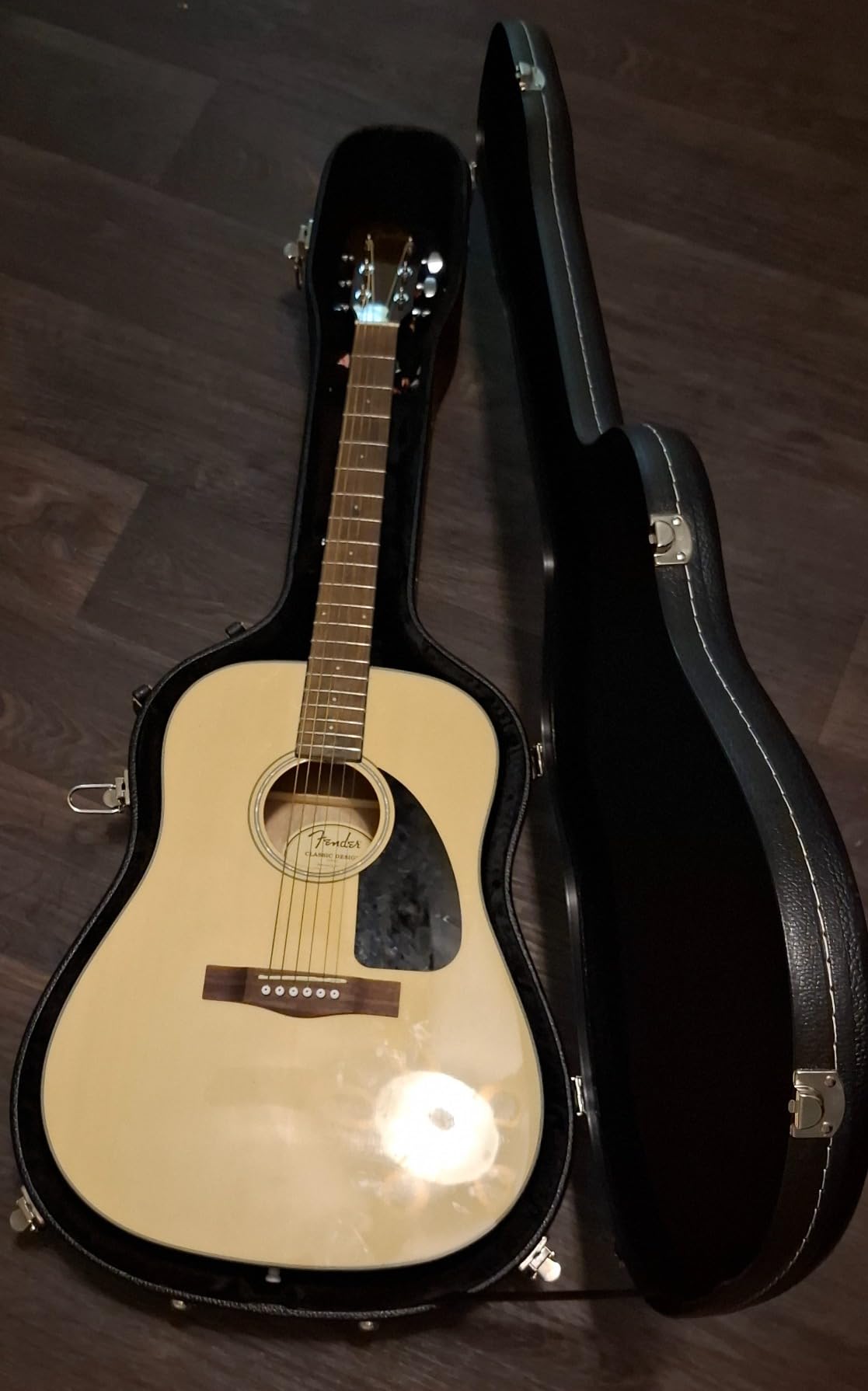 Fender CD-60S V3 Dreadnought Acoustic Guitar w/Case, Natural, 2Yr Warranty | Beginner acoustic guitar, includes hardshell case, 2-year warranty, solid spruce top, under $300, great for adults and teens customer photo 2