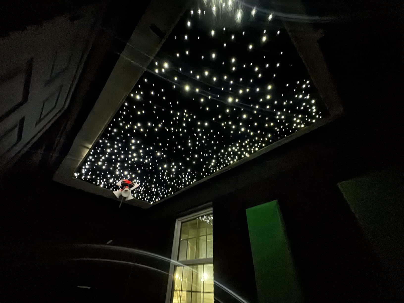 RGBW Fiber Optic Lights kit Twinkle+APP Control+Music Effect Star Ceiling Sky Light Kit for Car & Home, Optical Fiber Cable 200pcs 0.03in/0.75mm 9.8ft/3m + 28key RF Remote Control customer photo 2