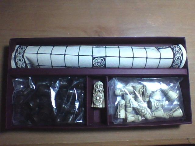 Hnefatafl Board Game - Viking Chess Set - Masters Edition | Cloth Board and Detailed Replica Resin Pieces - Two Player Strategy Board Game customer photo 1