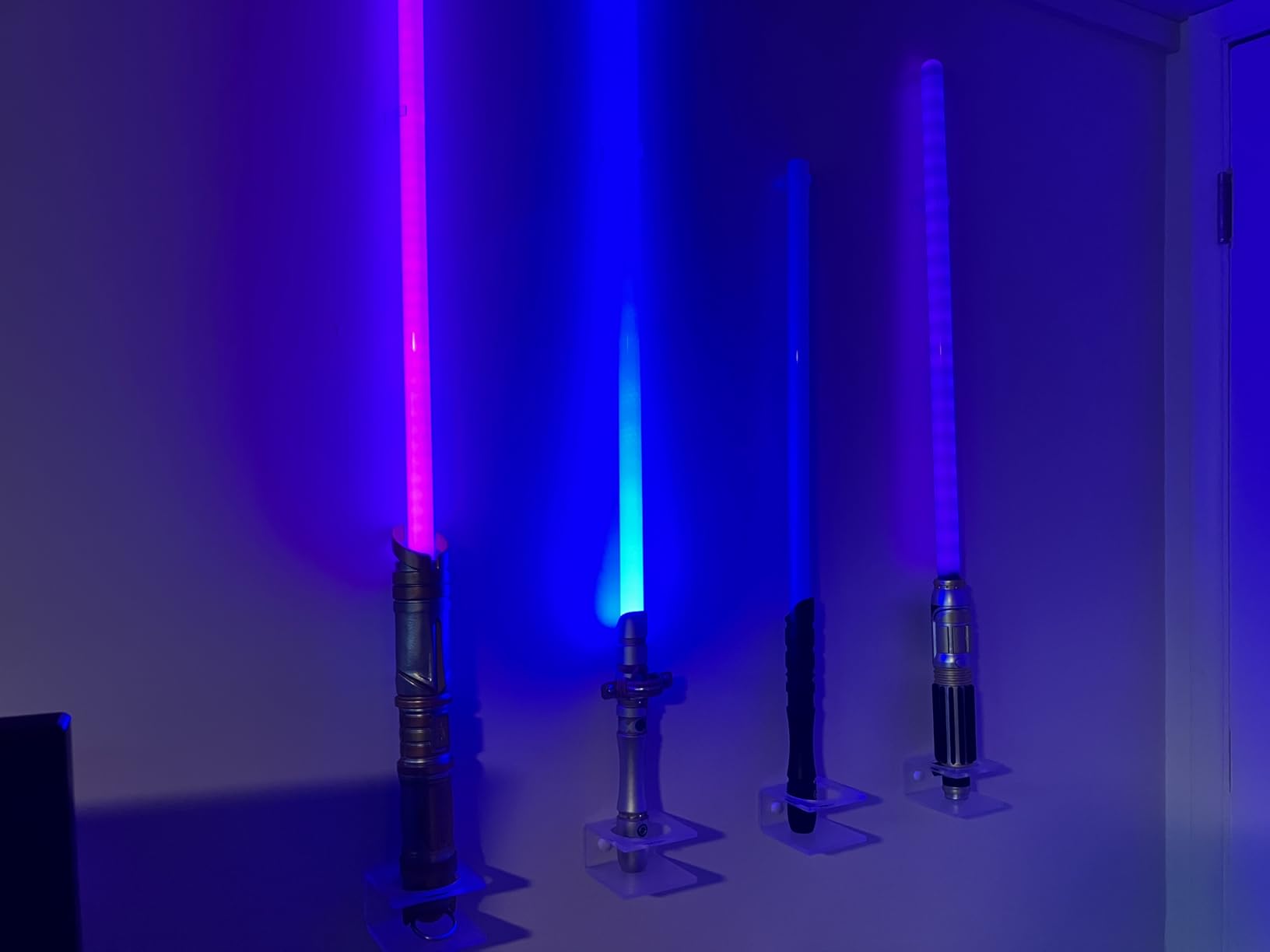 YYST Clear Light Saber Wall Mount Wall Rack Wall Holder - 2 Pack customer photo 1