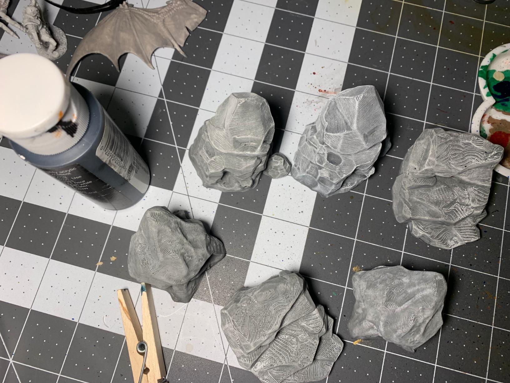 EnderToys Stone Boulder Bundle - DND Terrain - 28mm Scenery - Roughly 1.5-2.5 Inch Rocks customer photo 2