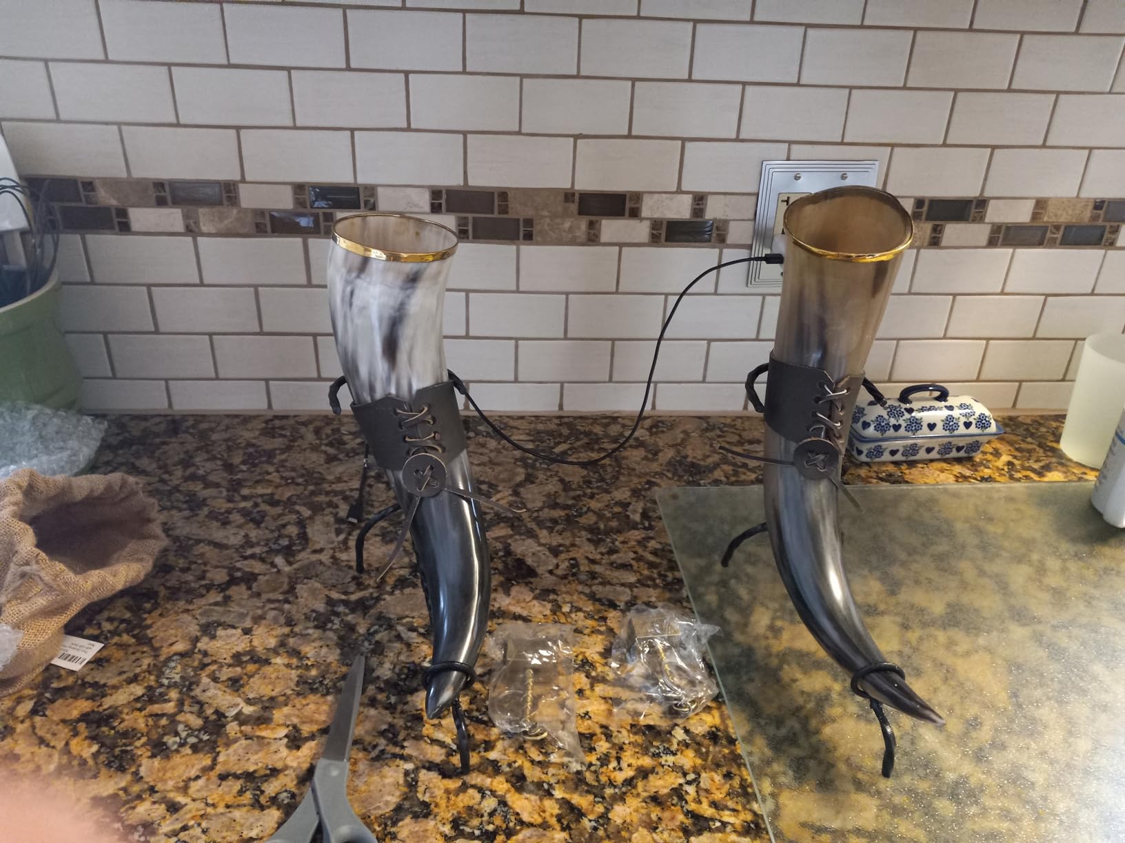 Trondebal Viking Drinking Horn 15-20 oz with Metal Stand customer photo 1