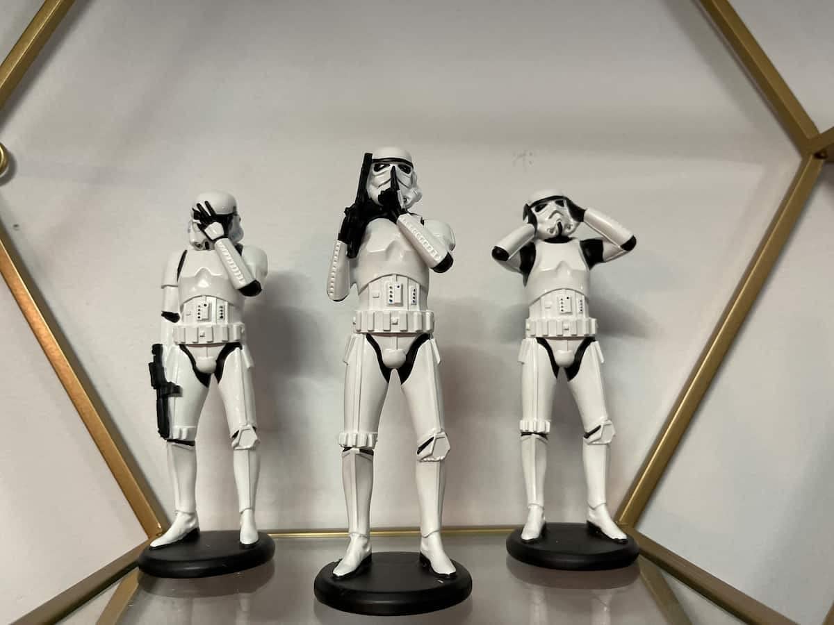 Nemesis Now Original Stormtrooper Three Wise Sci-Fi Figurines, White, 14cm customer photo 2