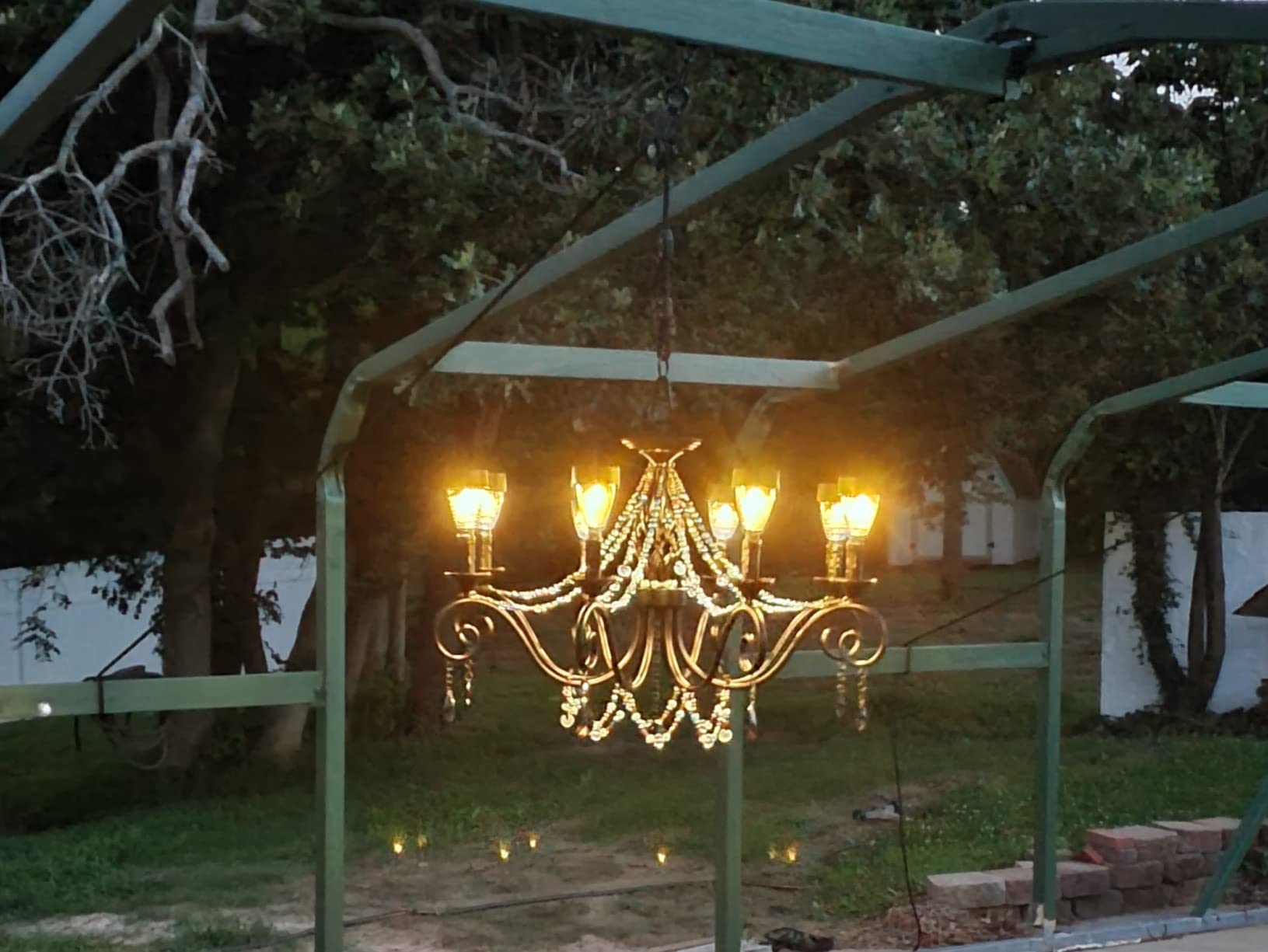 8-Light Crystal Candle Chandelier, 30.7-Inch Black French Country Vintage Crystal Farmhouse Pendant Light, Adjustable Chain, for Dining Room, Kitchen Island, Living Room and Foyer customer photo 2