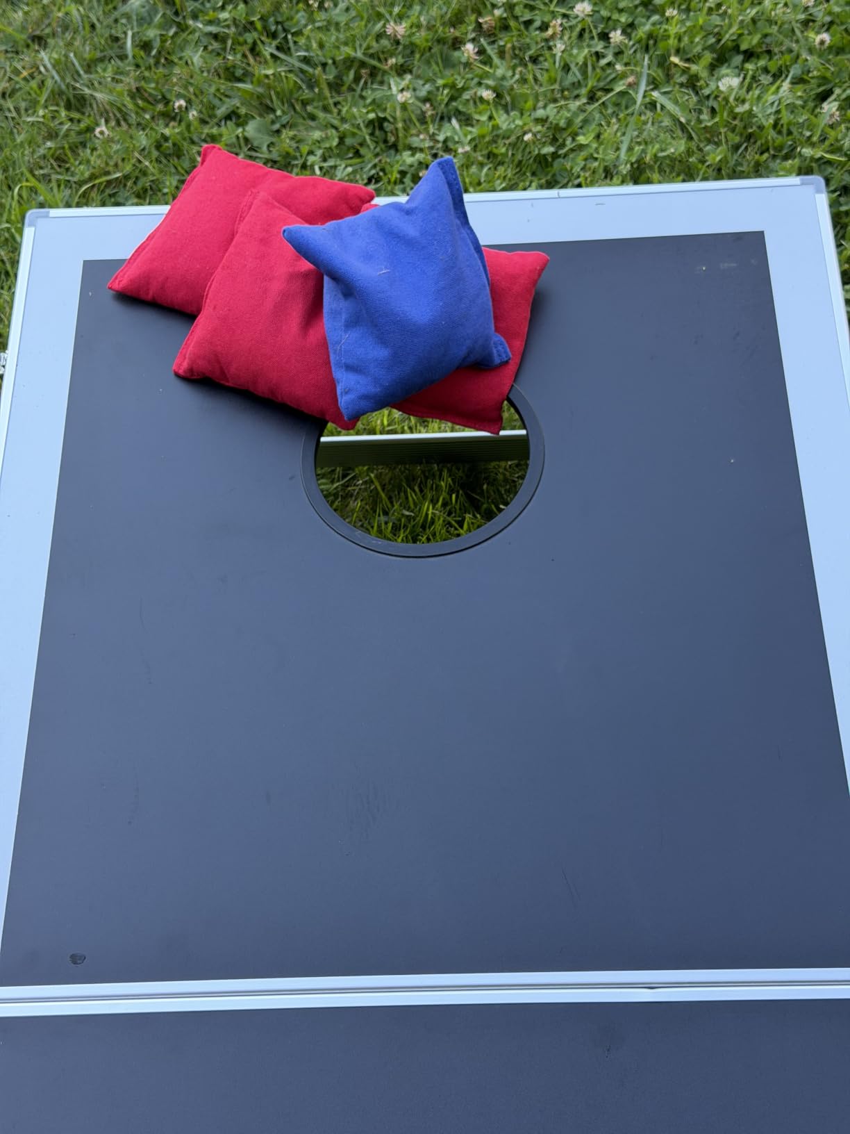 GoSports 4 x 2 ft Ultra Portable Cornhole Board Set - Choose LED Lights or Standard - Regulation Size Corn Hole Games for Adults, Perfect for Tailgating and Camping - Includes 8 Bean Bags & Rules customer photo 1