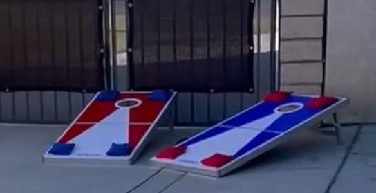 GoSports 4 x 2 ft Ultra Portable Cornhole Board Set - Choose LED Lights or Standard - Regulation Size Corn Hole Games for Adults, Perfect for Tailgating and Camping - Includes 8 Bean Bags & Rules customer photo 2