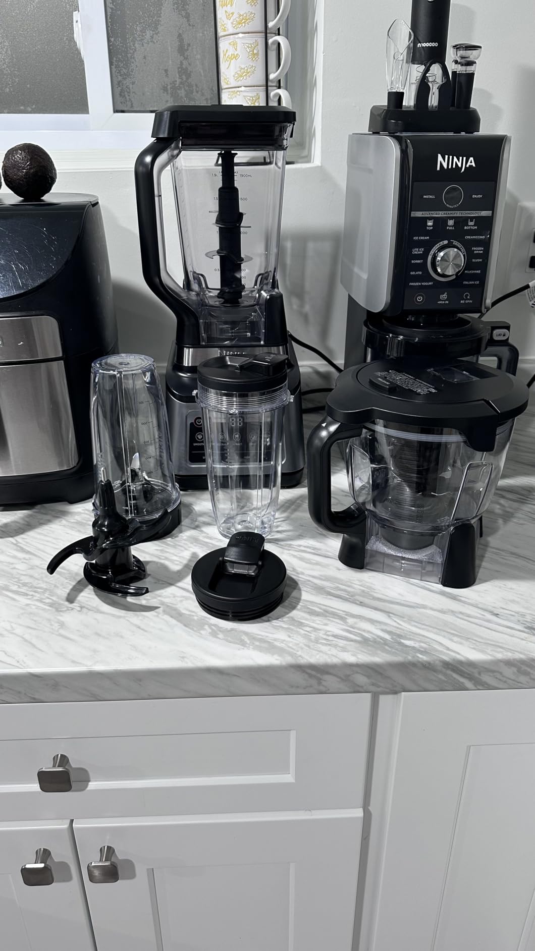Ninja BN801 Professional Plus Kitchen System, 1400 WP, 5 Functions for Smoothies, Chopping, Dough & More with Auto IQ, 72-oz.* Blender Pitcher, 64-oz. Processor Bowl, (2) 24-oz. To-Go Cups, Grey customer photo 1
