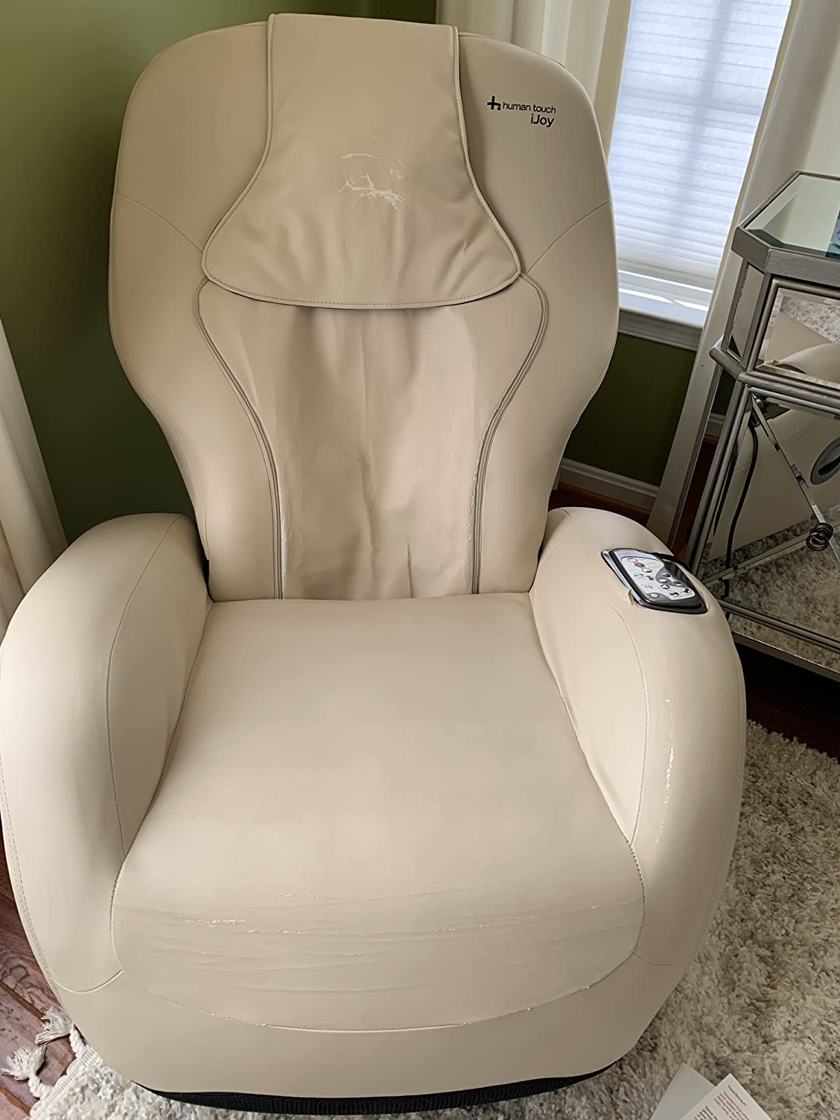 Human Touch WholeBody 5.1 Full Body Massage Chair Recliner Living Room Chair with Retractable Ottoman - Personal Professional-Grade Stress + Muscle Pain Relief for Foot Leg Back Neck Massager - Bone customer photo 1