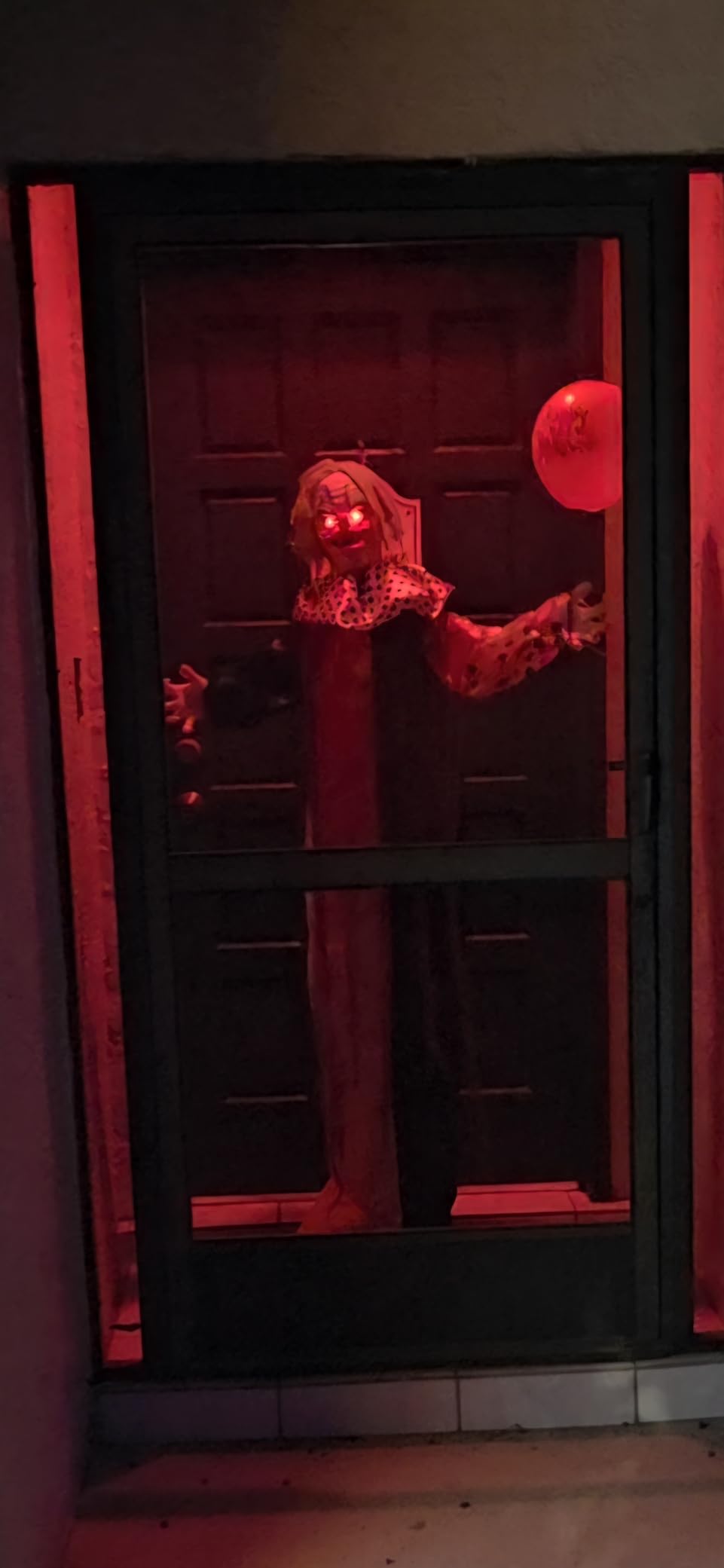 Haunted Hill Farm Life-Size Scary Talking Clown, Halloween Animatronic (5-Ft 6-In.) customer photo 1