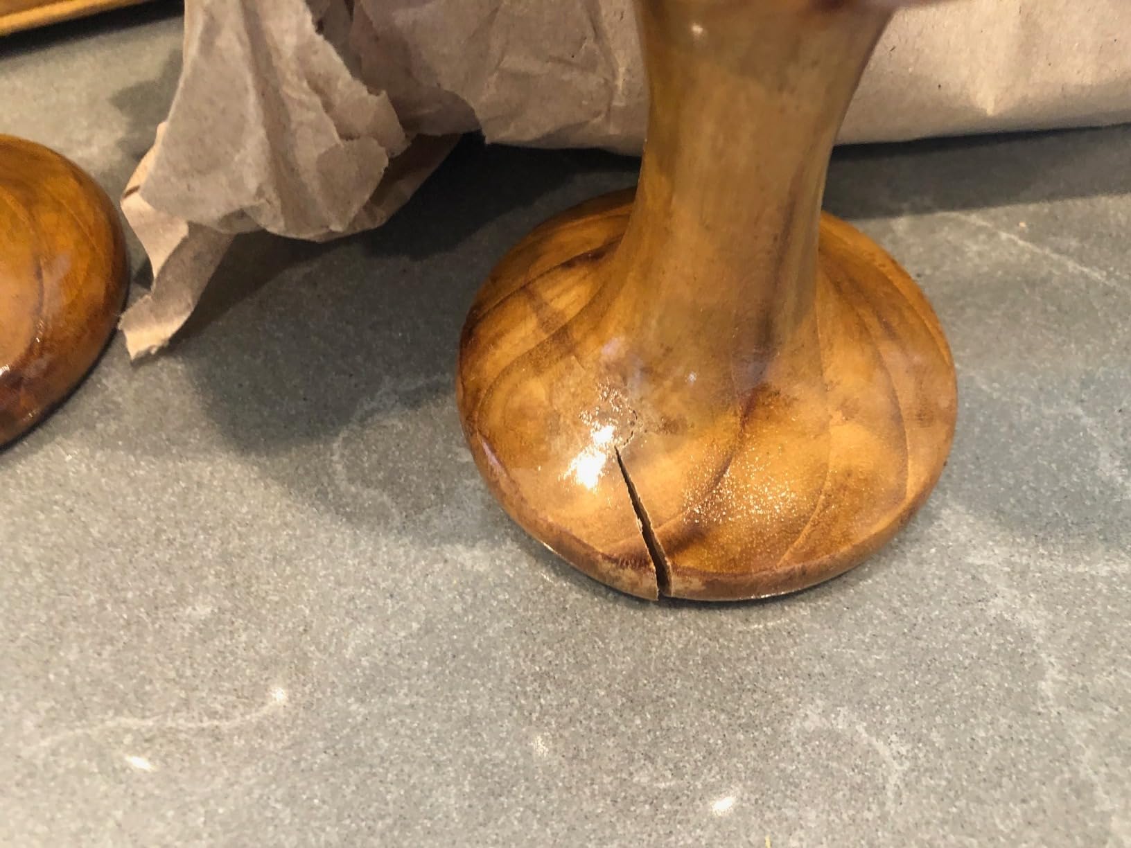 Vintage Wooden Wine Goblet Set of 2 Handmade Toasting Glasses Rustic Drinkware Unique Bar Accessories for Wedding or Special Celebration customer photo 1