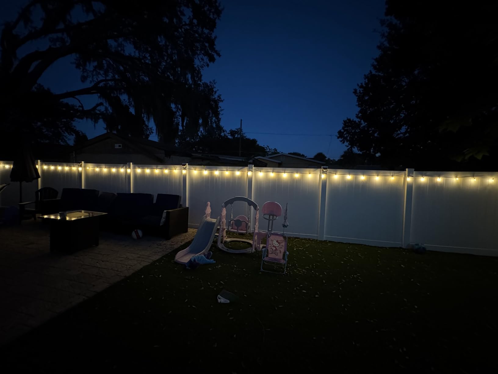 Abeja LED Outdoor String Lights, 50FT G40 Patio String Lights | 52 Dimmable Shatterproof Bulbs (2 Spare), Waterproof Backyard Outdoor Hanging Lights for Backyard, Bistro, Porch, Deck Decor customer photo 1