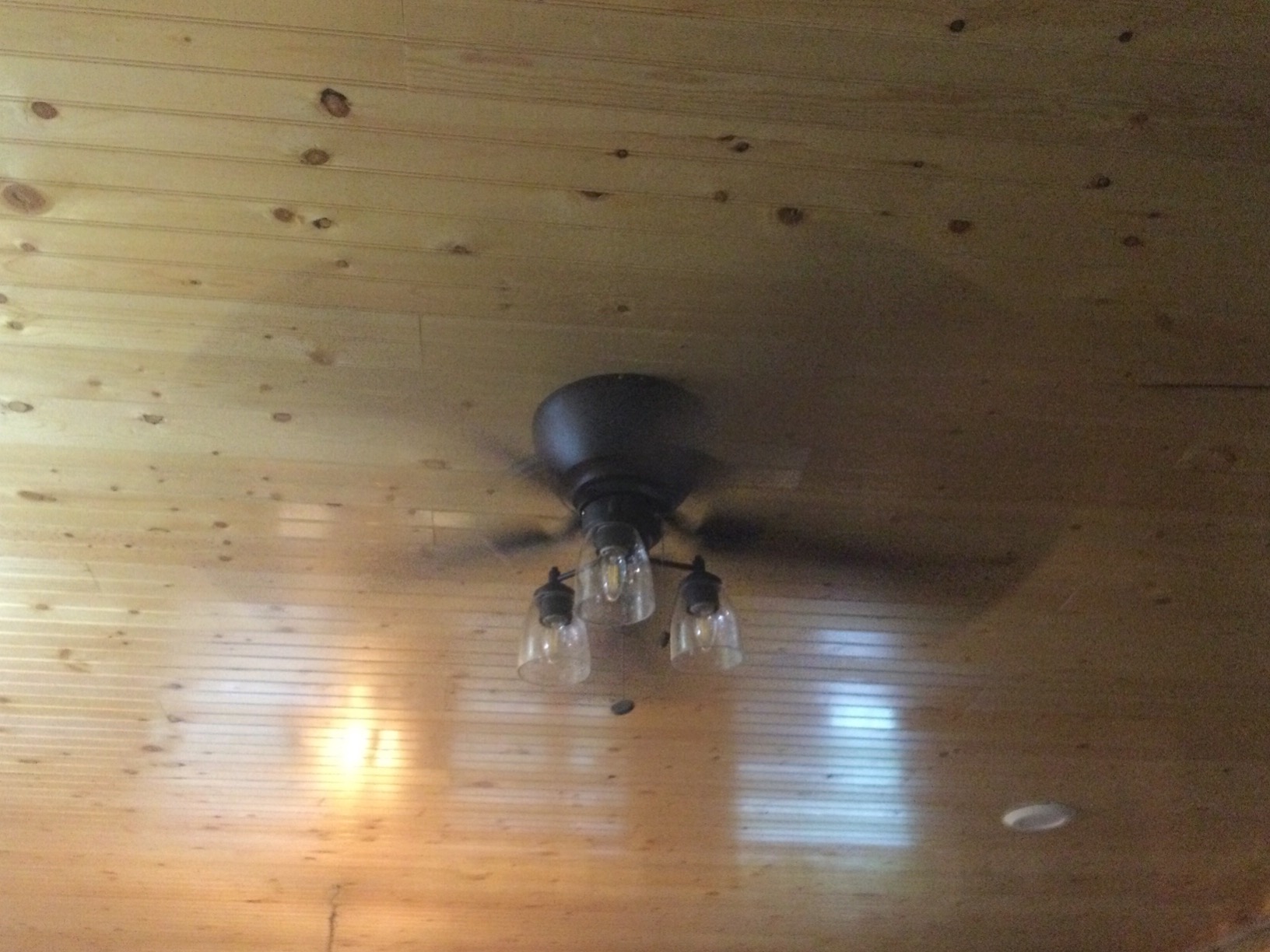 Prominence Home Arthur, 52 inch Industrial Farmhouse Flush Mount LED Ceiling Fan with Light, Pull Chain, Three Mounting Options, Dual Finish Blades, Reversible Motor - 51486-01 (Espresso) customer photo 1